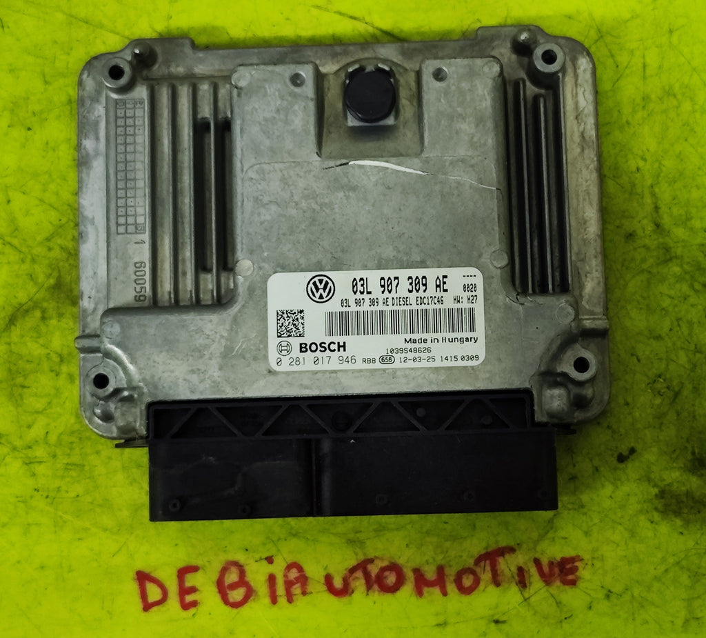  Centralina motore Volkswagen Tiguan Passat 2.0 TDI 0281017946 03L907309AE