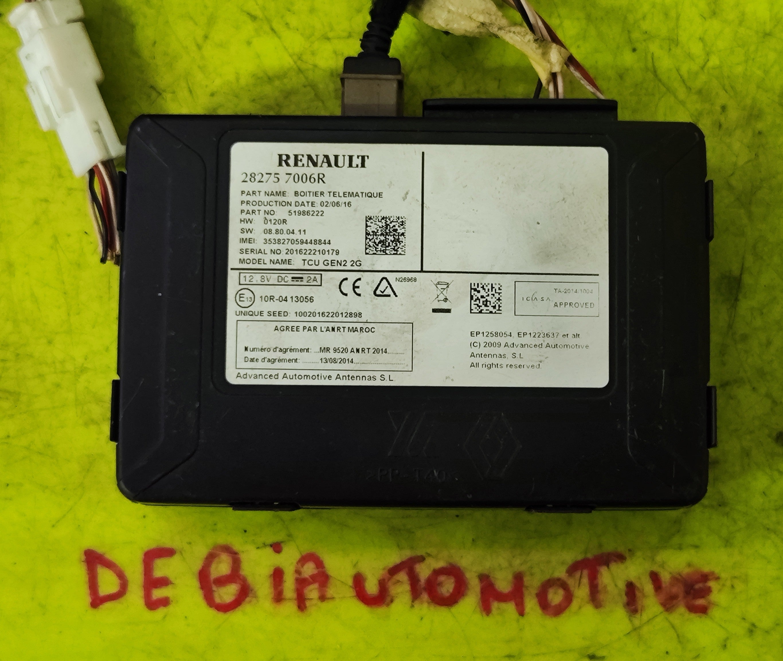 Centralina sistema multimediale Renault Captur Kangoo Kadjar 282757006R 