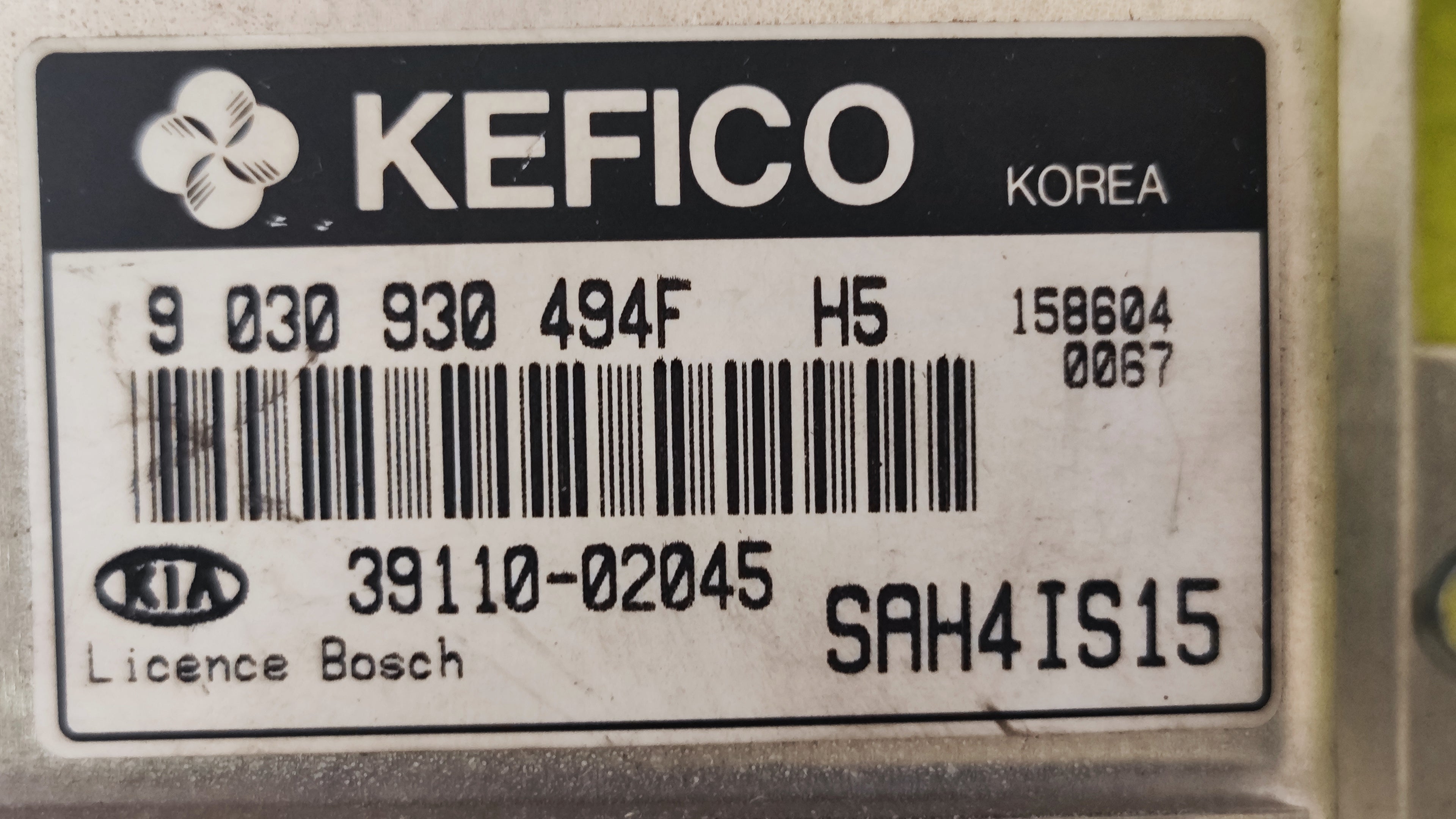 Kit accensione Kia Picanto benzina 1° serie 39110-02045 9030930494F H5 
