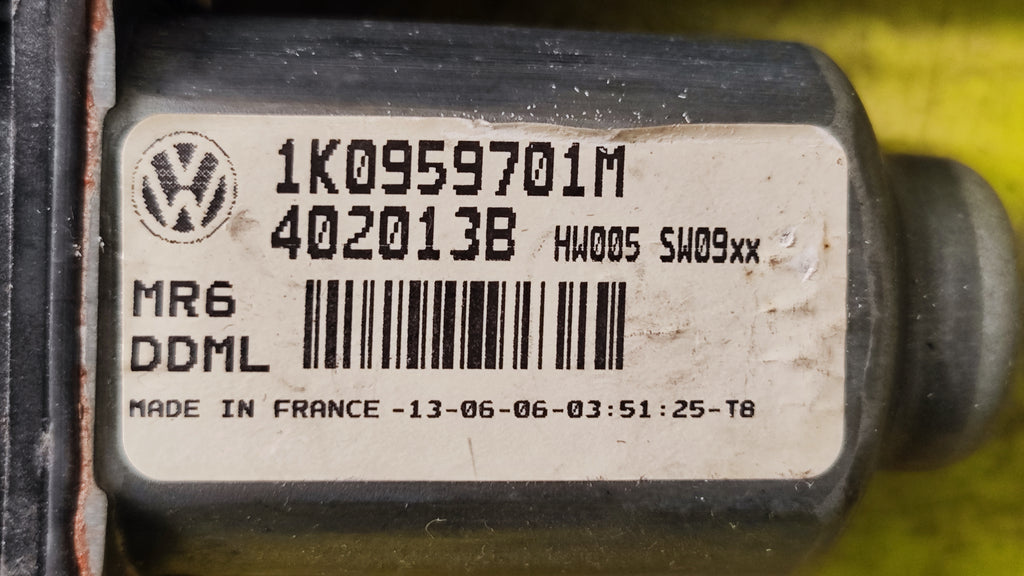 Motorino alzacristalli anteriore sx Volkswagen Golf Tiguan 1K0959793J 1K0959701M