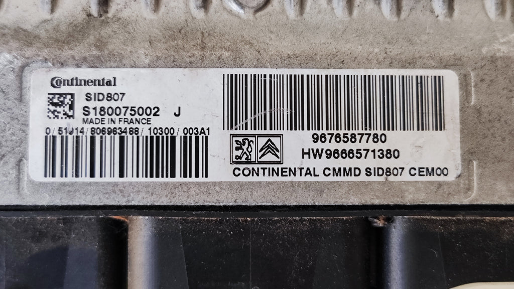 Centralina Motore Peugeot 3008 1.6 HDI 9676587780 HW9666571380 SID807