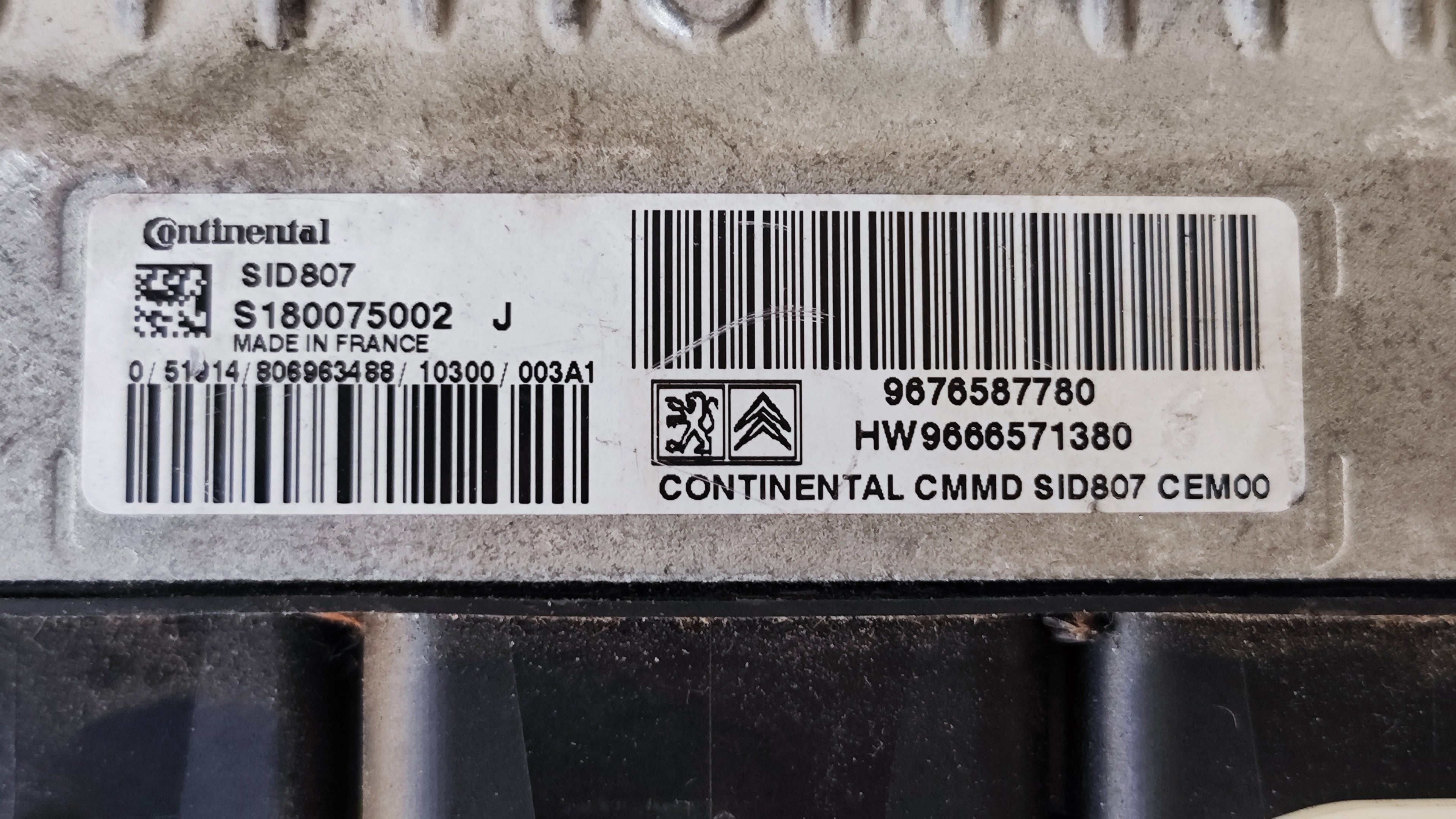 Centralina Motore Peugeot 3008 1.6 HDI 9676587780 HW9666571380 SID807