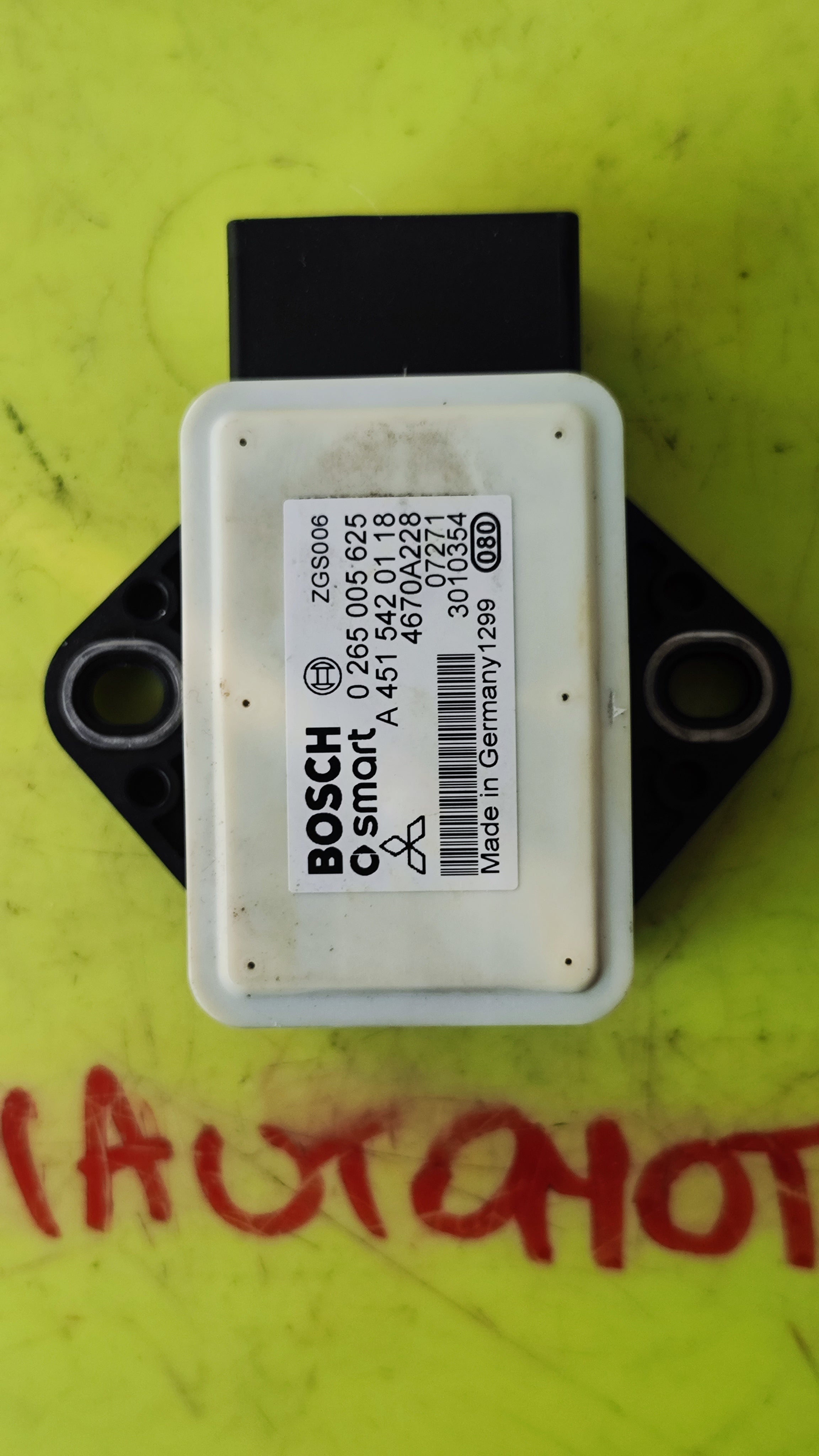 Sensore imbardata Smart W451 1.0B A4515420118 0265005625