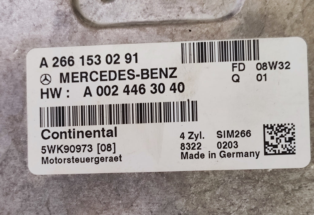 Centralina motore Mercedes-Benz Classe A W169 SIM266 A2661530291 A0024463040