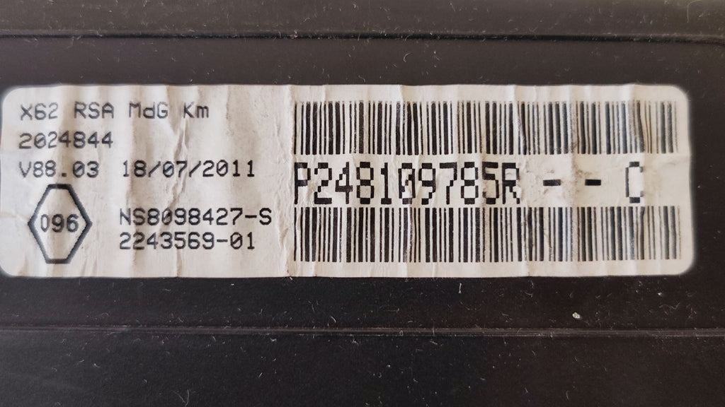 Quadro strumenti tachimetro Renault Master 2.3DCI P248109785R
