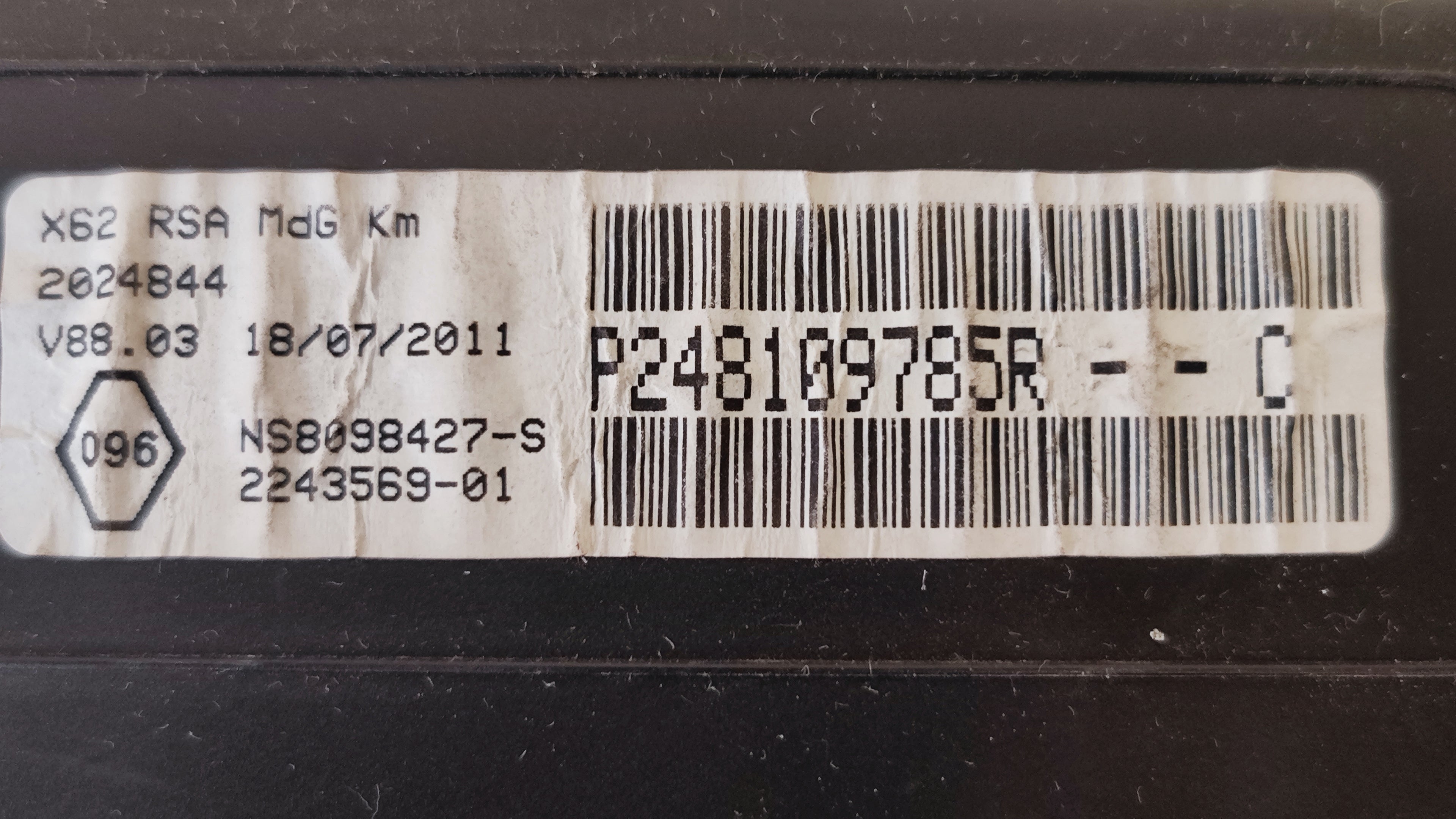 Quadro strumenti tachimetro Renault Master 2.3DCI P248109785R