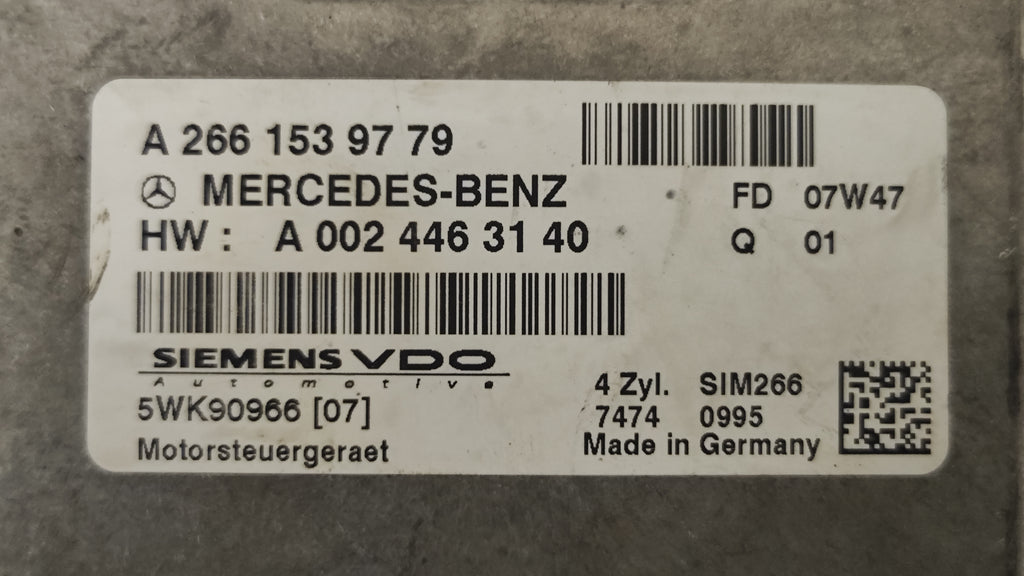 Centralina Motore Mercedes-Benz Classe A W169 B W245 A2661539779 A0024463140 5WK90966 