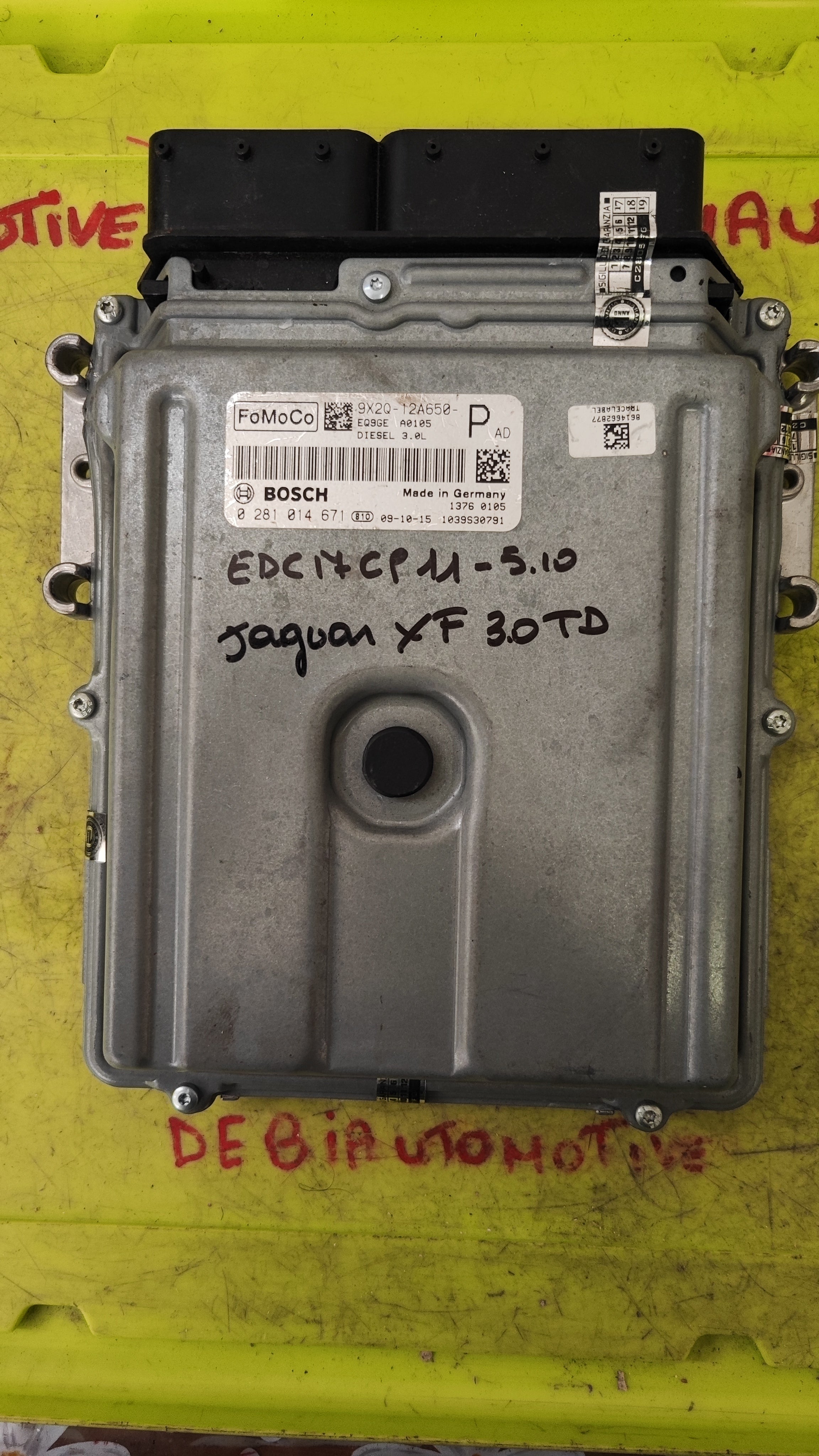 Centralina Motore Jaguar XF 3.0TD 0281014671 9X2Q-12A650-P 