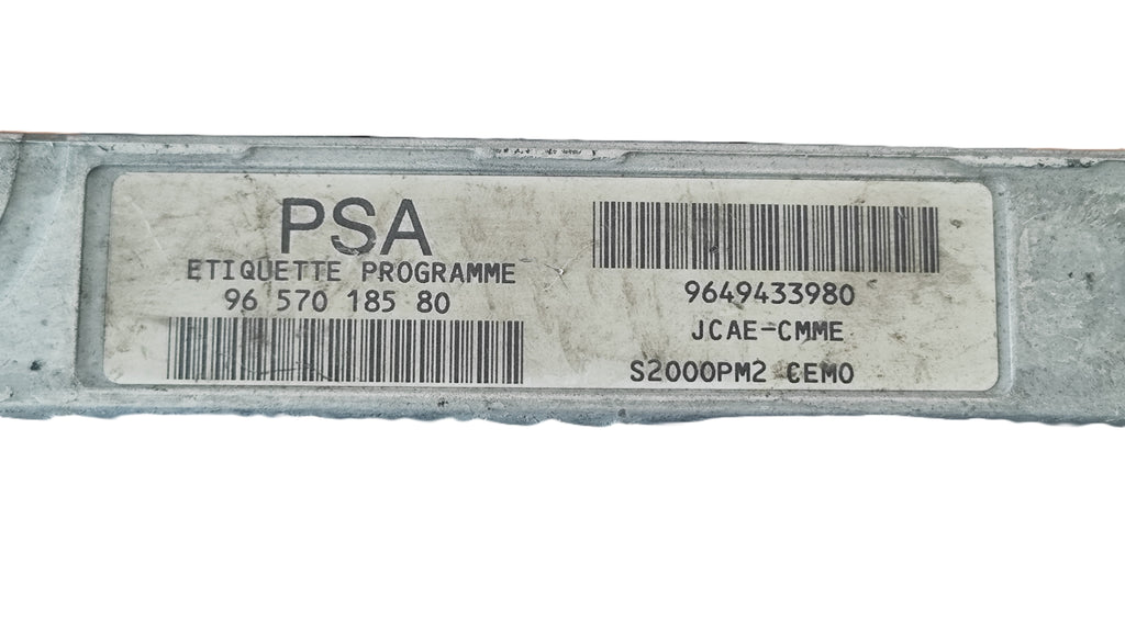 Centralina motore Peugeot Citroen C2 C3 benzina 9649433980 JCAE-CMME S2000PM2 