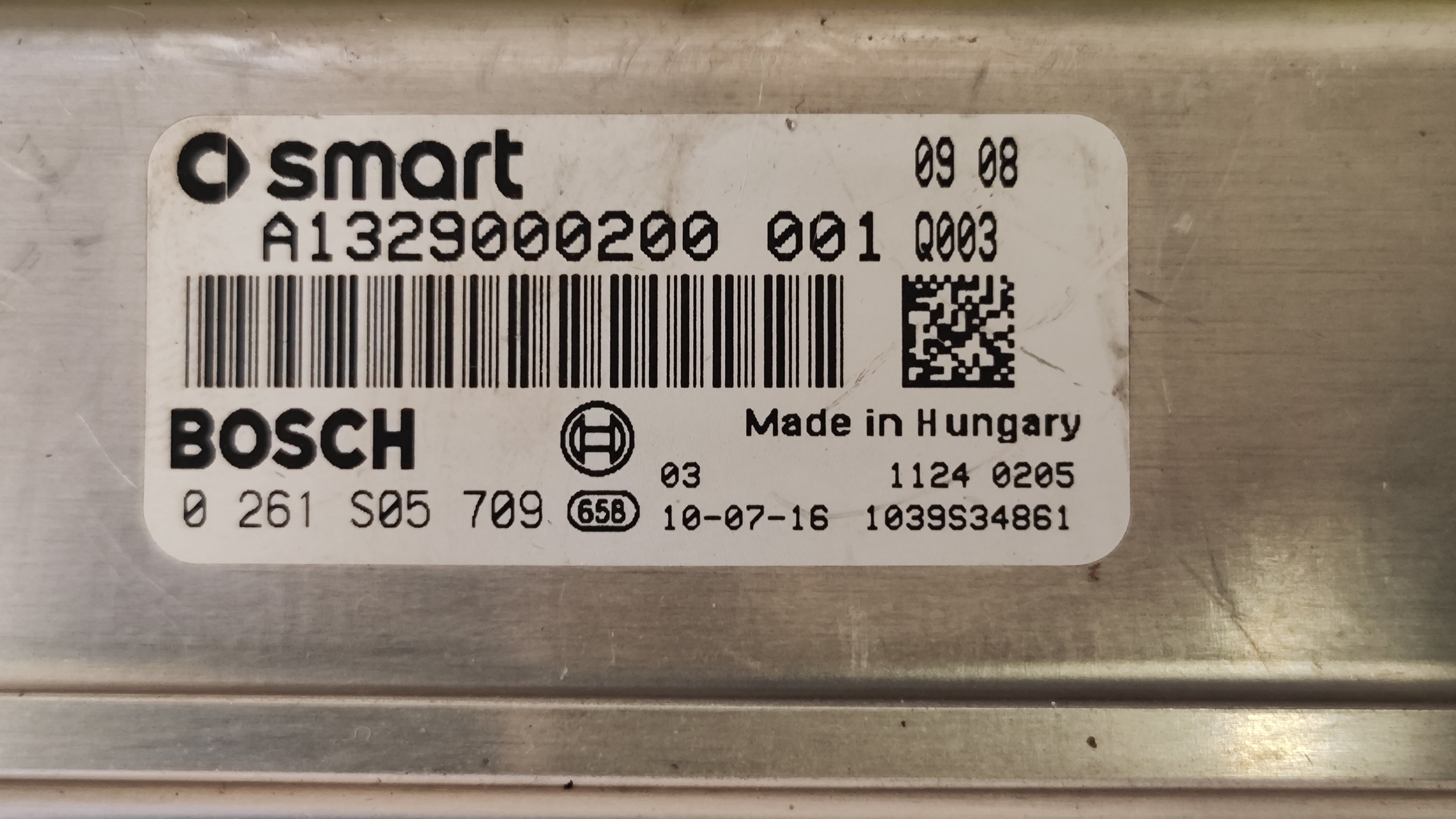 Centralina motore Smart ForTwo W451 1.0B 0261S05709 A1329000200 