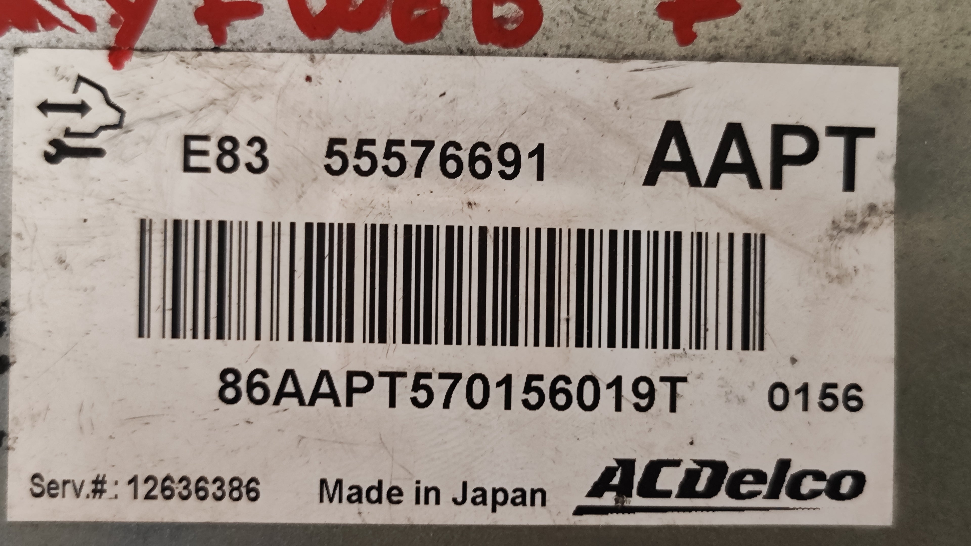 Centralina motore Opel Corsa  55576691 A14XER AAPT E83  codice