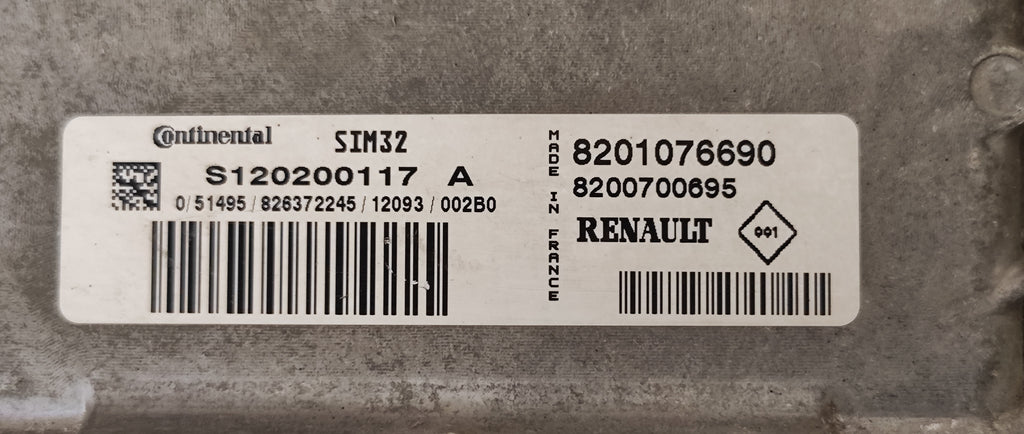 Centralina motore Renault Twingo Clio S120200117A 8201076690 SIM 32  