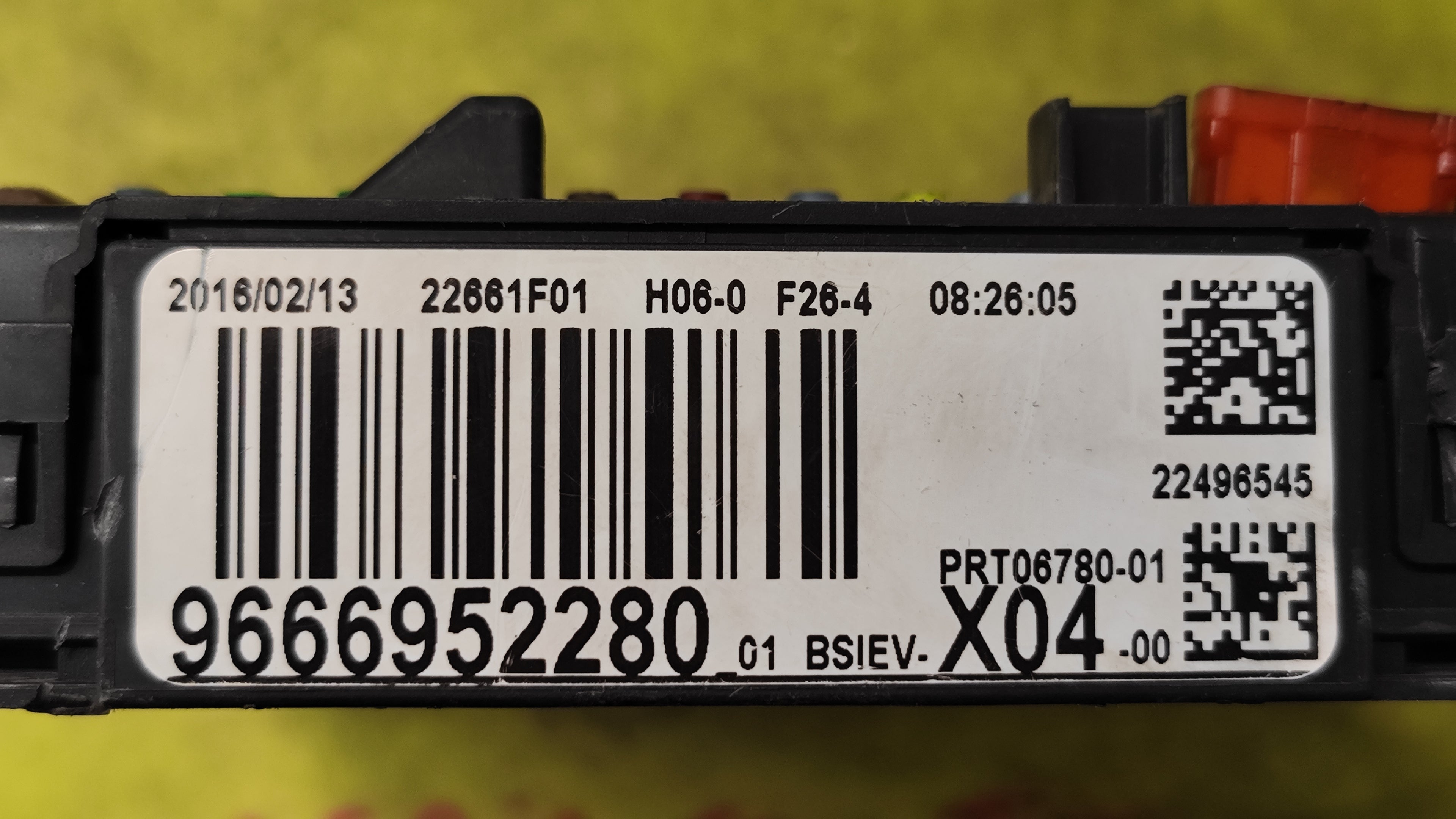 Centralina BSIEV X04 Citroen C2 C3 benzina 9666952280 