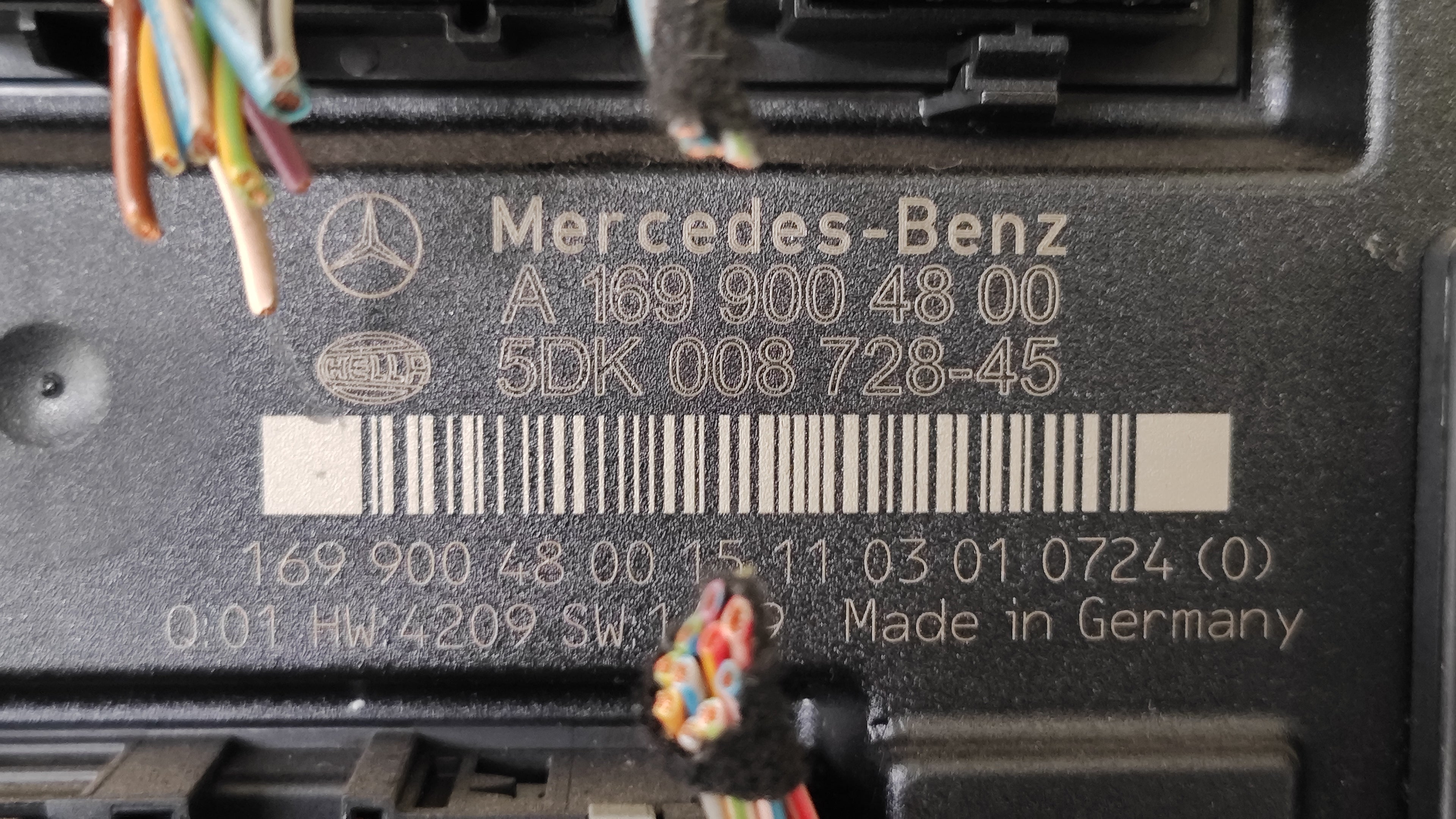 Kit accensione Mercedes-Benz Classe B W245 0281018018 A6409004900