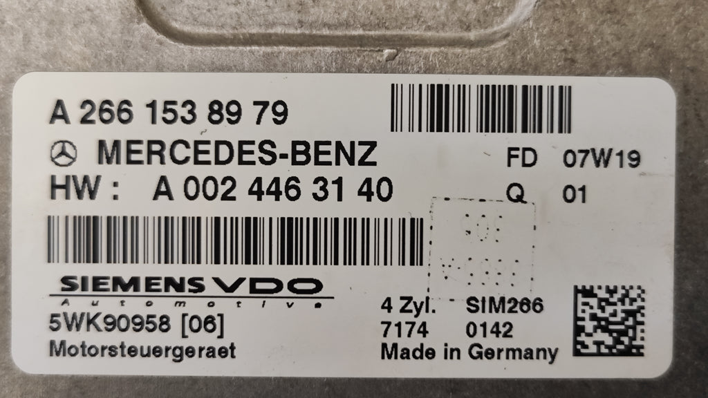 Kit accensione Mercedes-Benz Classe B W245 benzina A2661538979 A0024463140