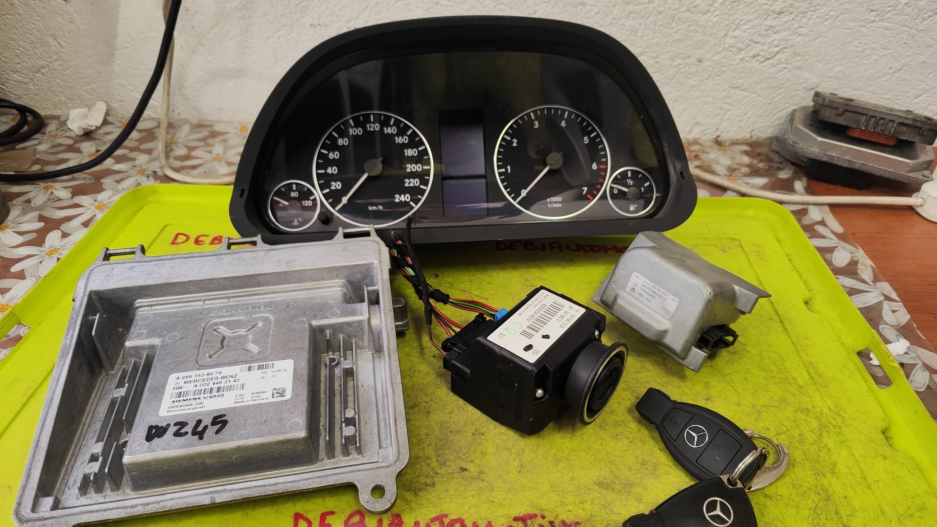 Kit accensione Mercedes-Benz Classe B W245 benzina A2661538979 A0024463140