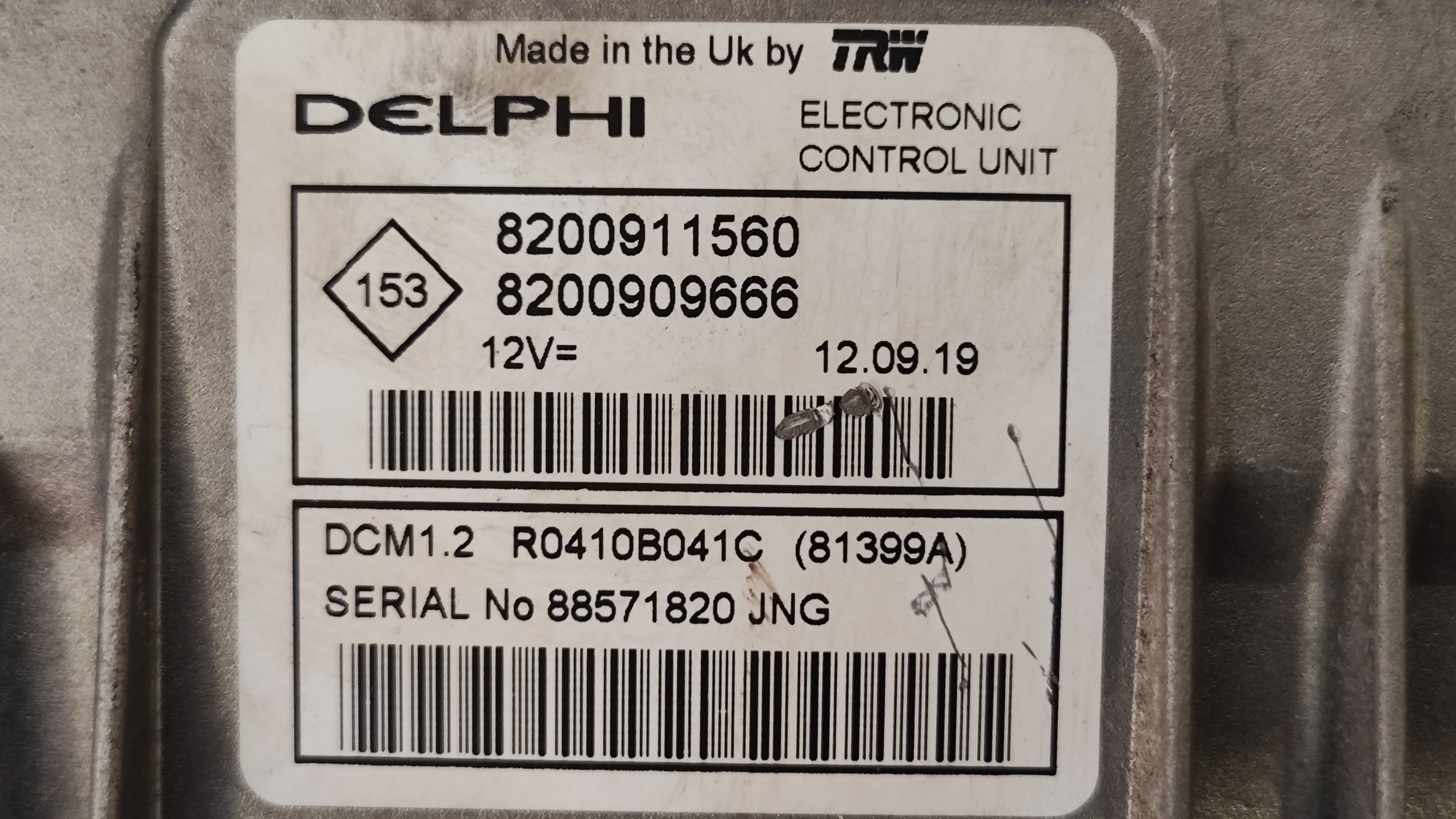 Kit accensione Start&Stop Renault Megane SW 8200911560 88571820JNG