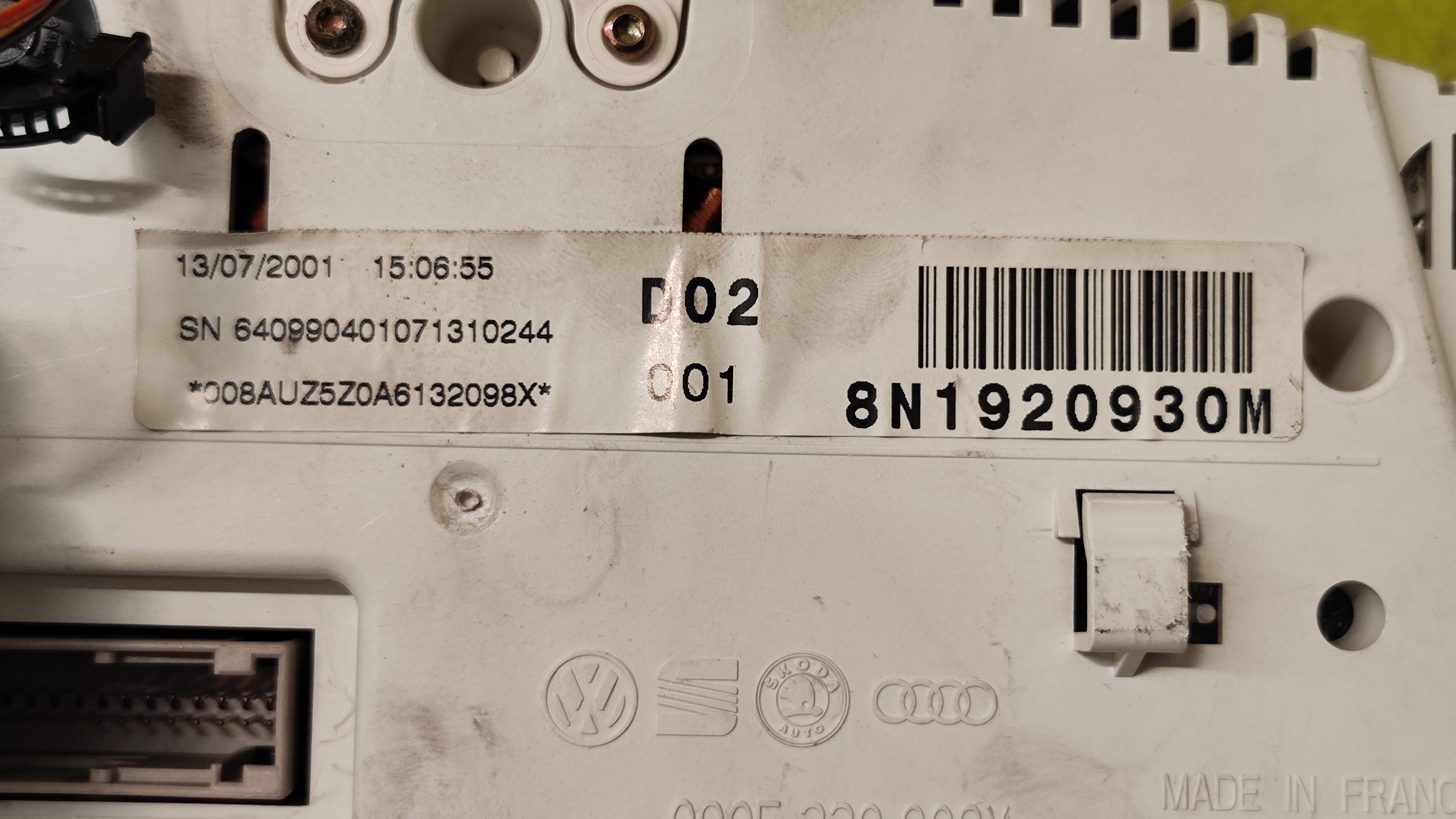 Quadro strumenti Audi TT 1° serie REVISIONATO 8N1920930M 