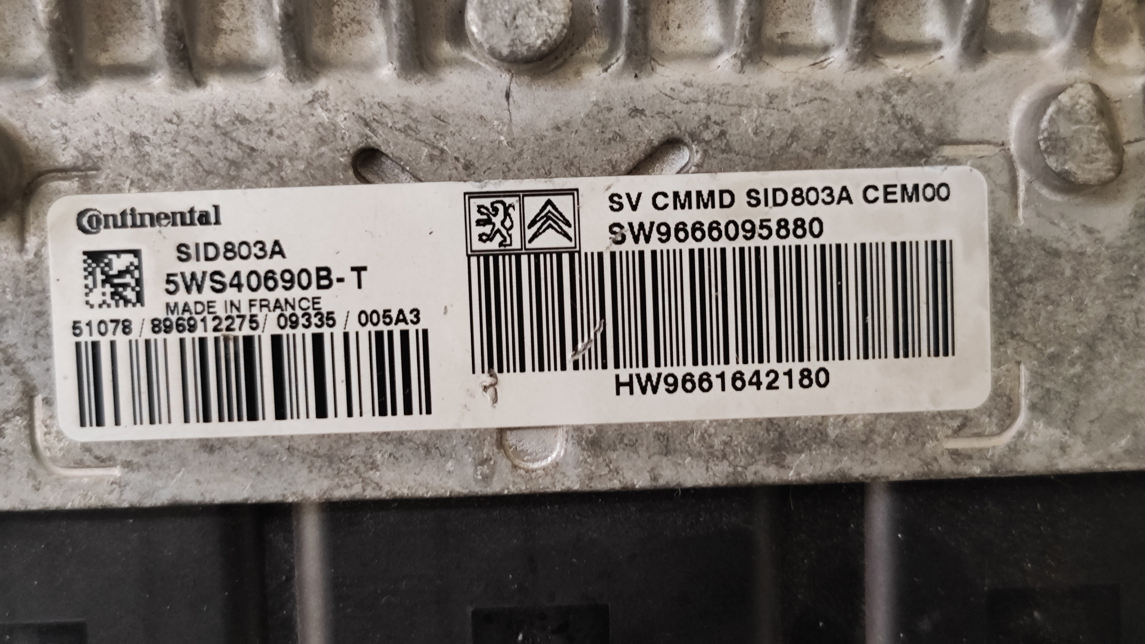 Centralina motore IMMO OFF Citroen C4 Picasso 5WS40690-T SID803A 9666095880