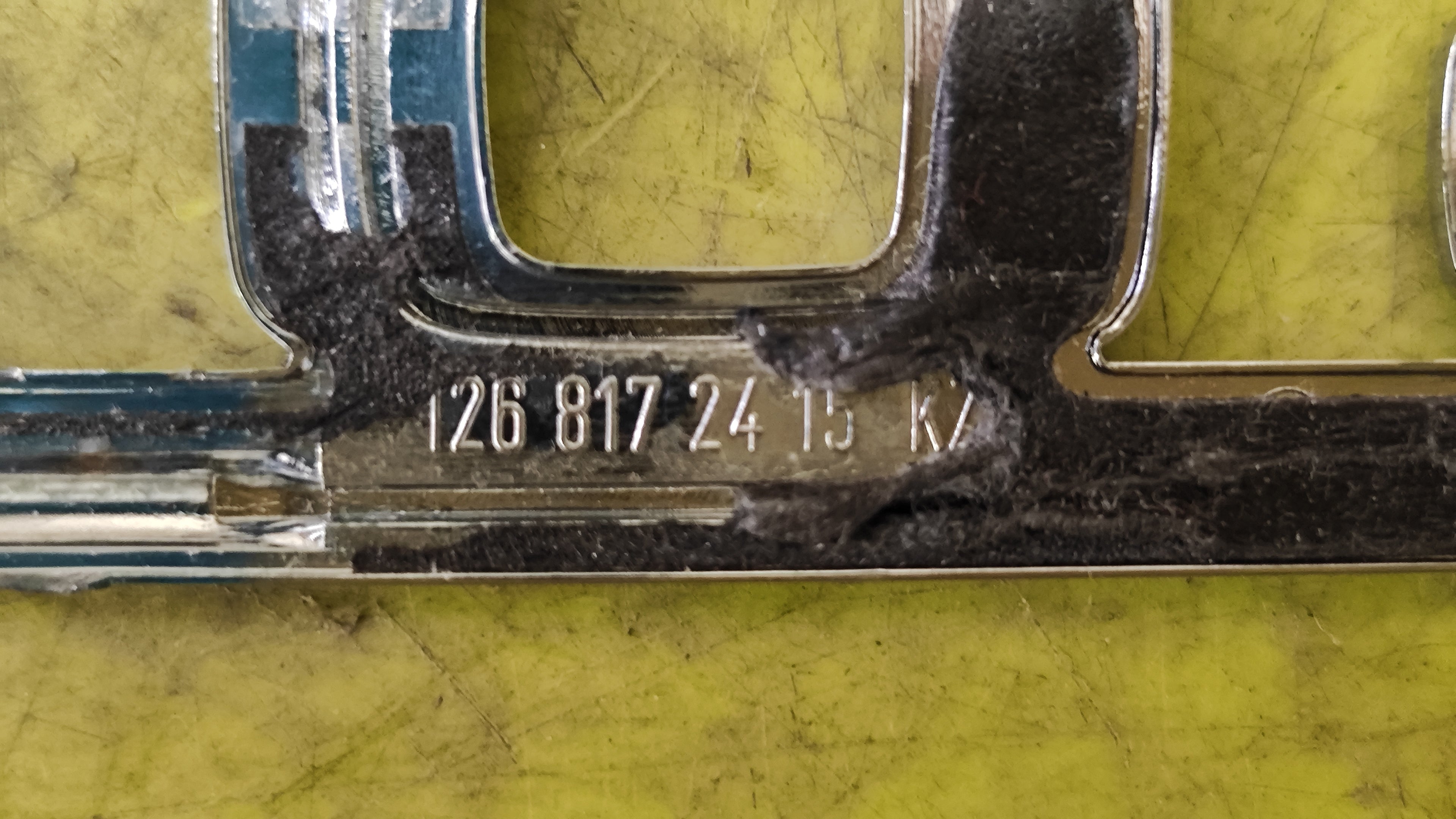 Targhetta originale Mercedes-Benz C126 560 SEC 1268172415