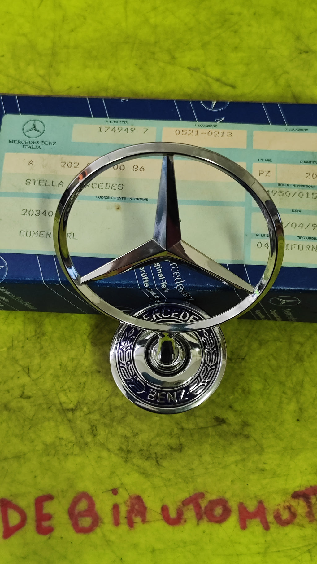 Stella emblema cofano motore  Mercedes-Benz  W202 S202 A2028800086 