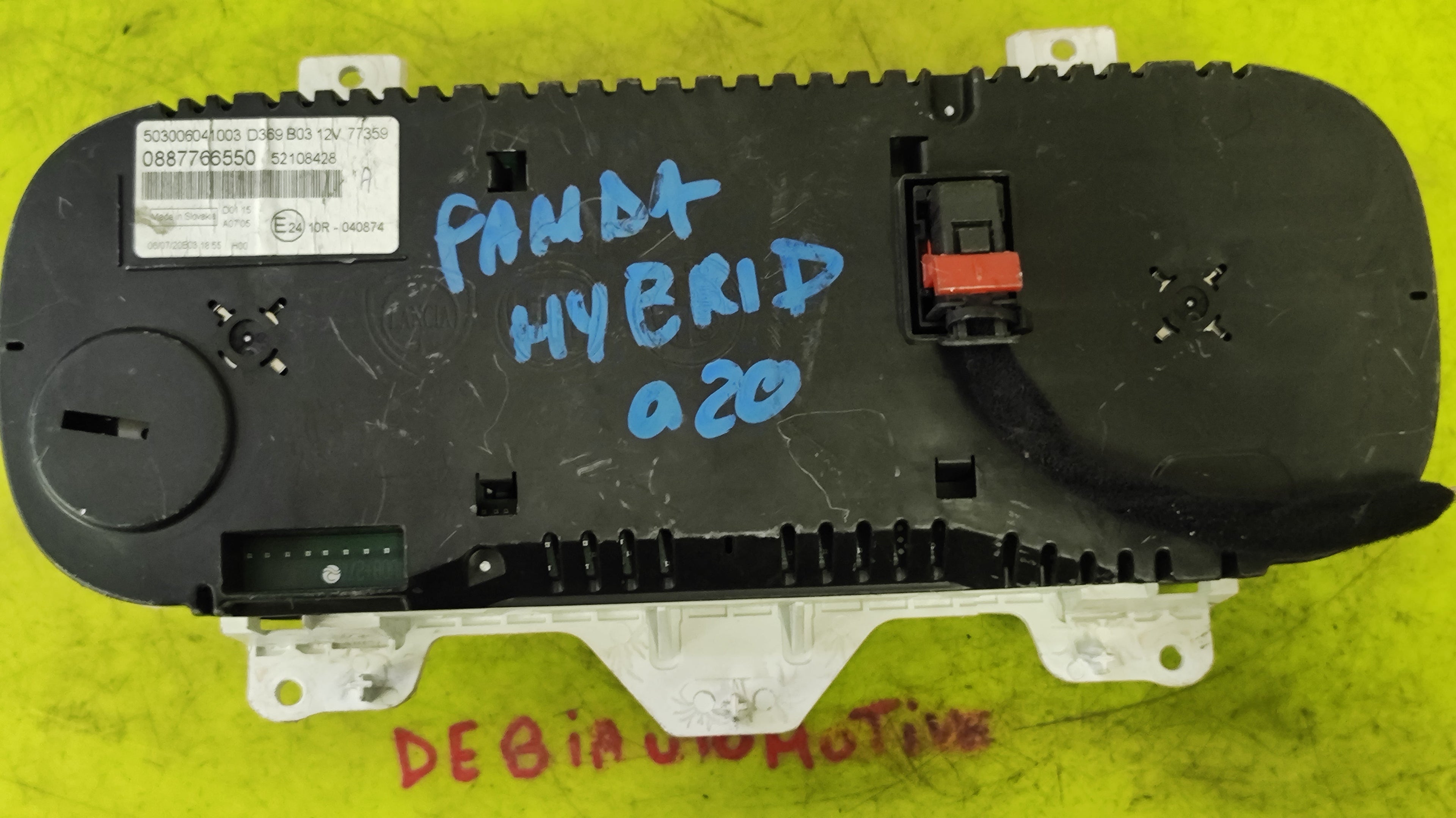Quadro strumenti Fiat New Panda Hybrid 312 52108428 08877665