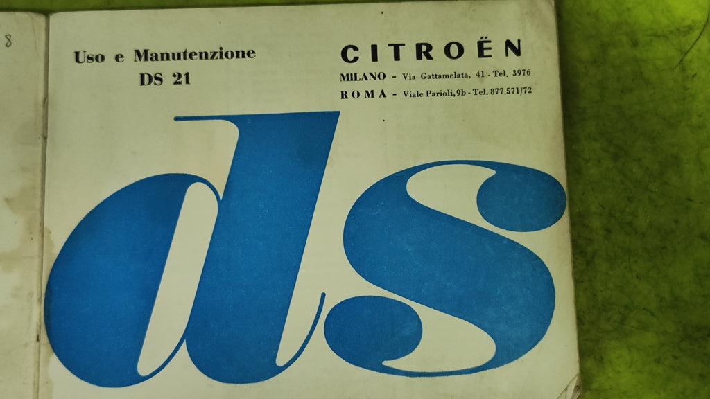 Libretto uso e manutenzione Citroen DS 21 pagine 41 anno 1966