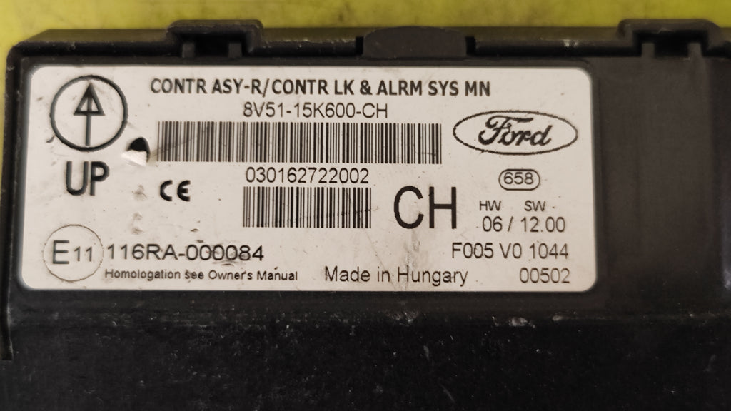 Body Computer Ford Fiesta 6° serie 8V51-15K600-CH 0301627222002