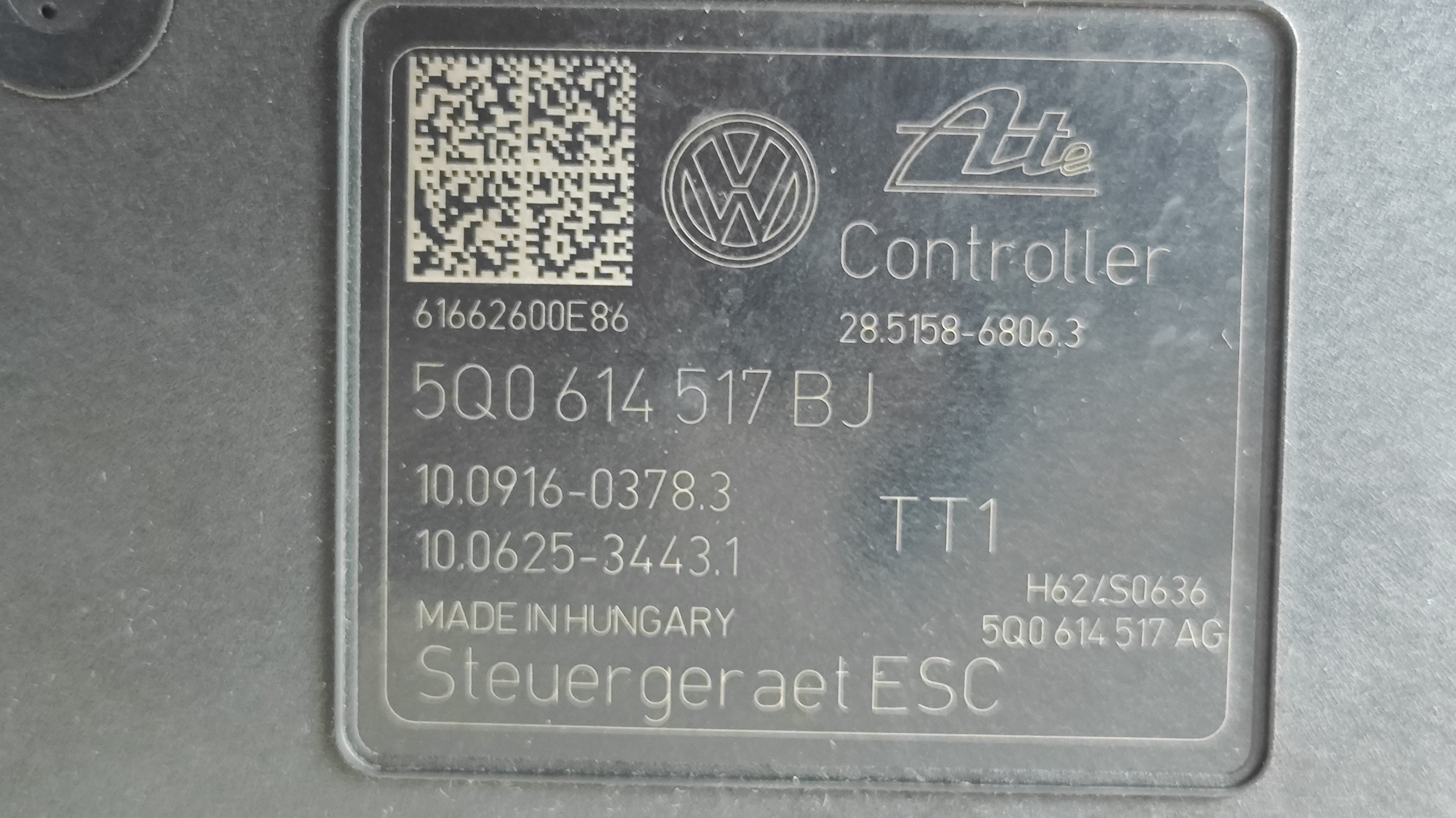 Pompa ABS WV Golf 7 5Q0614517 BJ 10.0220-0827.4 usata