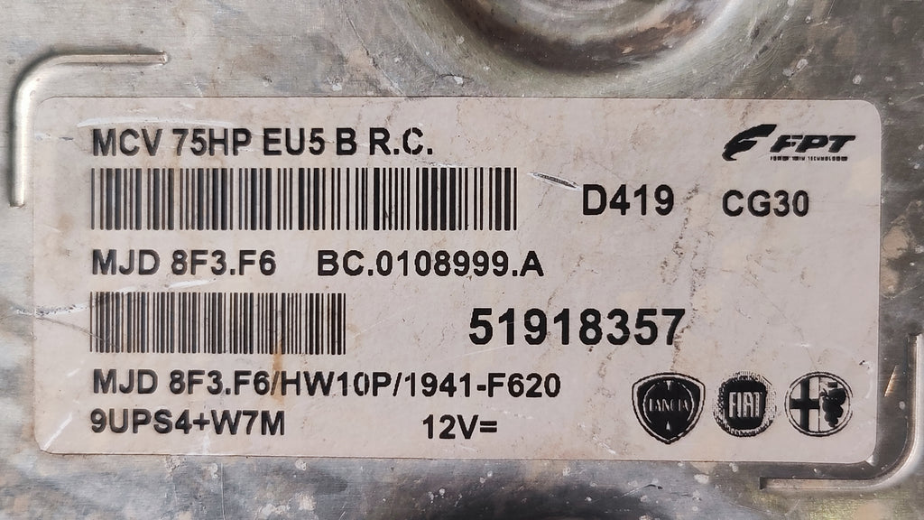 Centralina motore Fiat Fiorino 51918357 MJD8F3.F6 