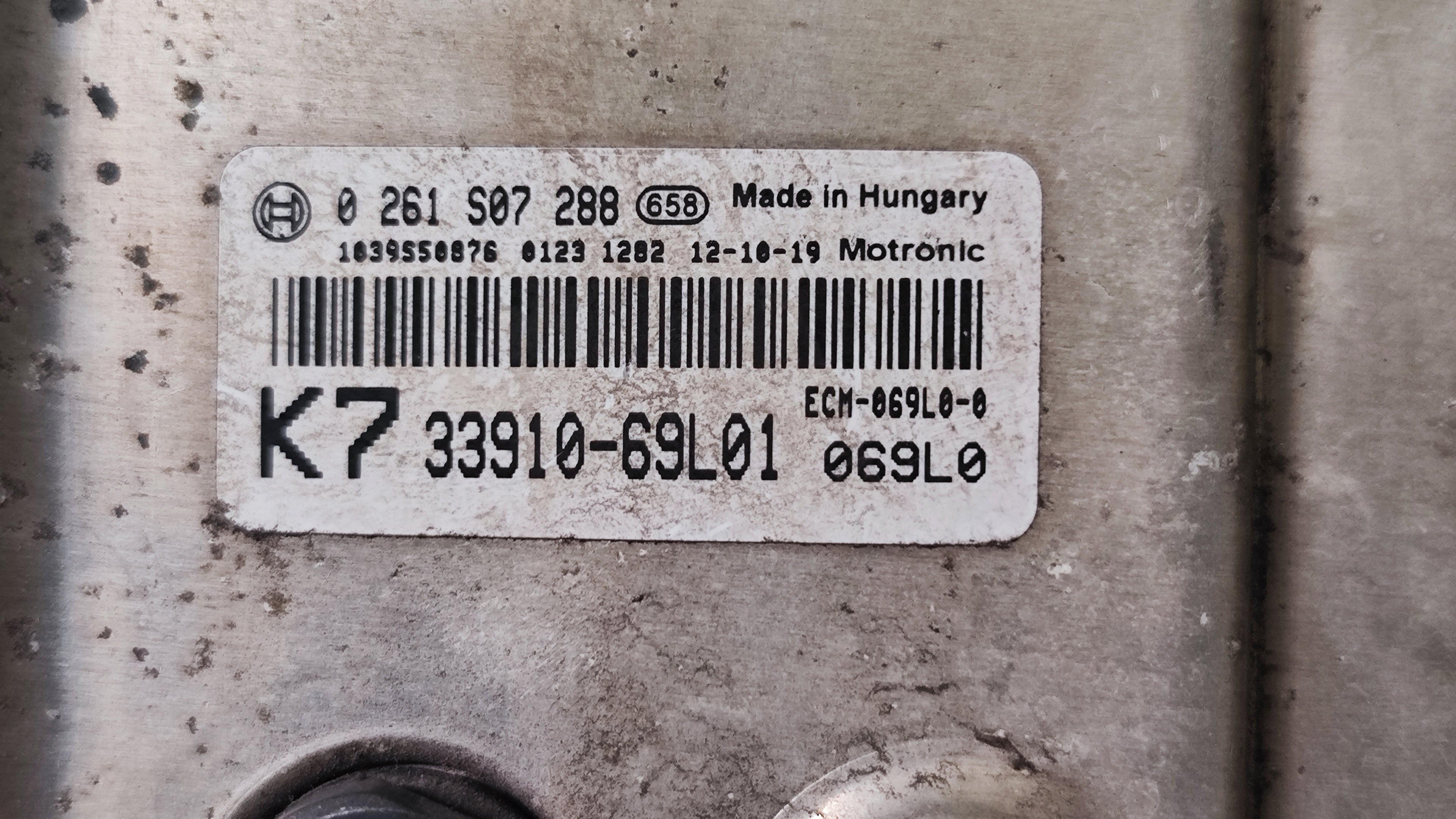 Centralina motore Suzuki Swift 1.2B 0261S07288 33910-69L01