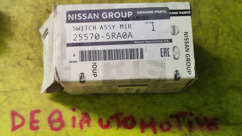 Pulsante regolazione specchietto estero Nissan Micra 25570-5RA0A 