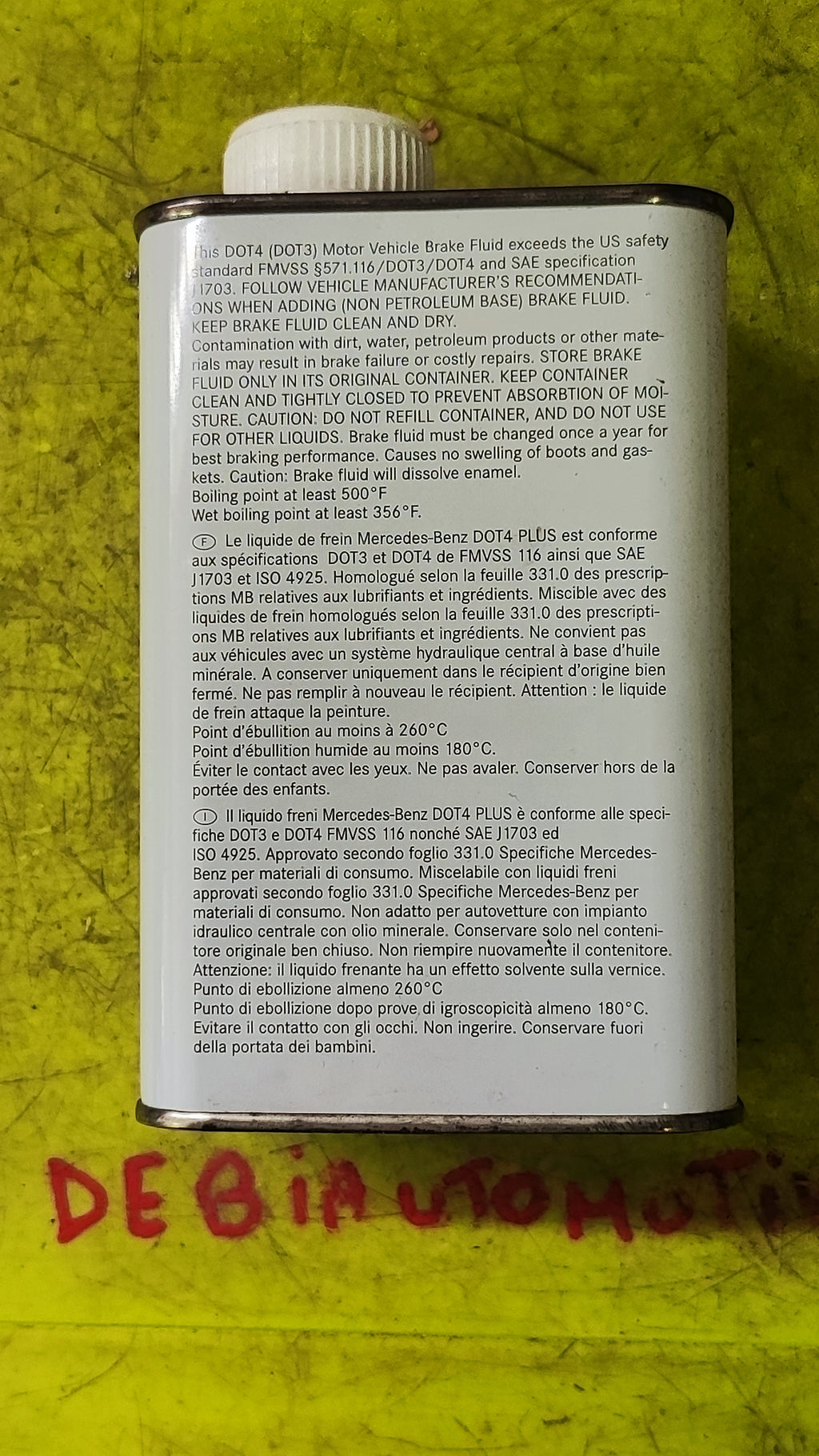 Liquido Freni Mercedes-Benz DOT4 PLUS A0009890807 17