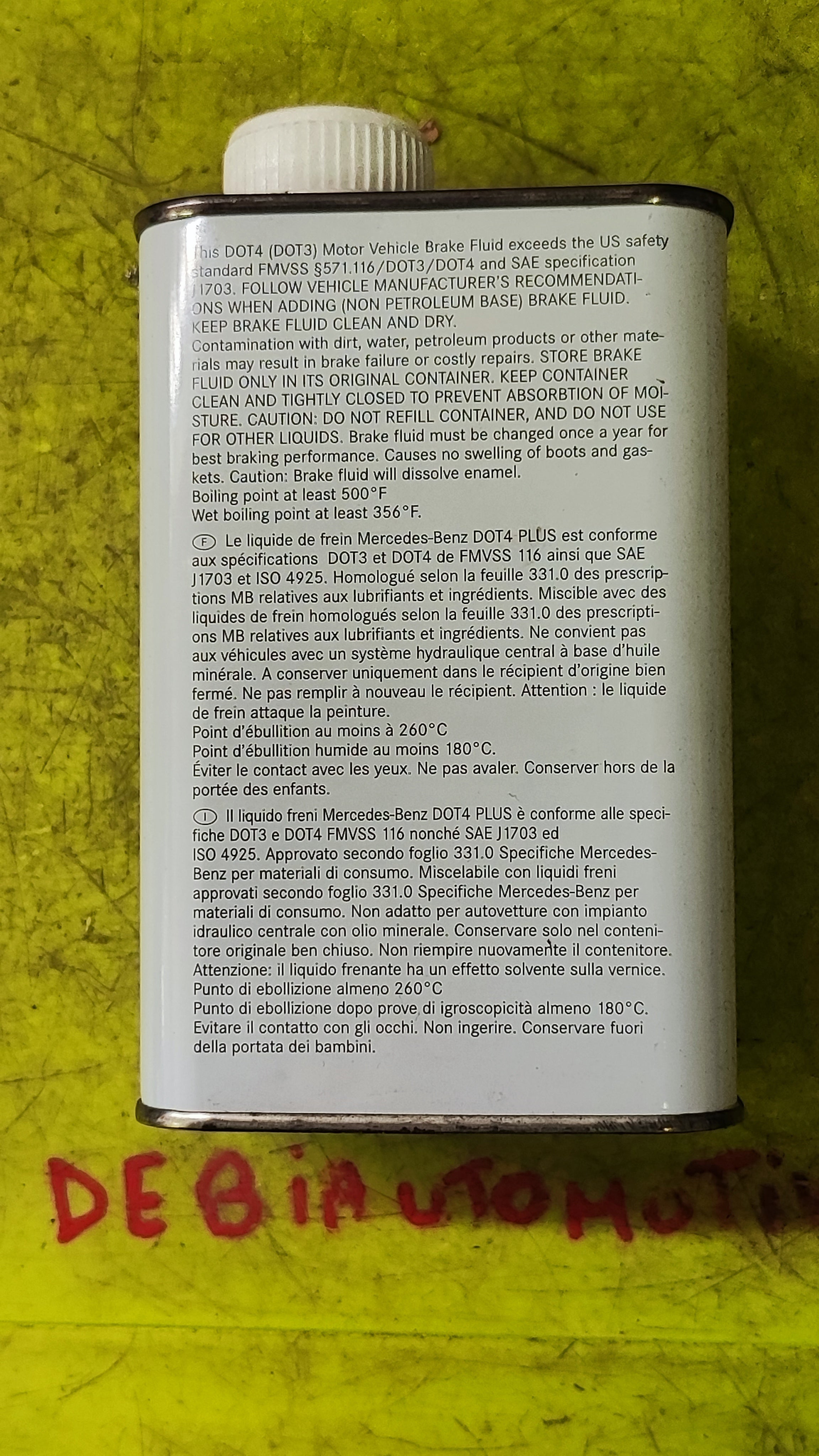 Liquido Freni Mercedes-Benz DOT4 PLUS A0009890807 17