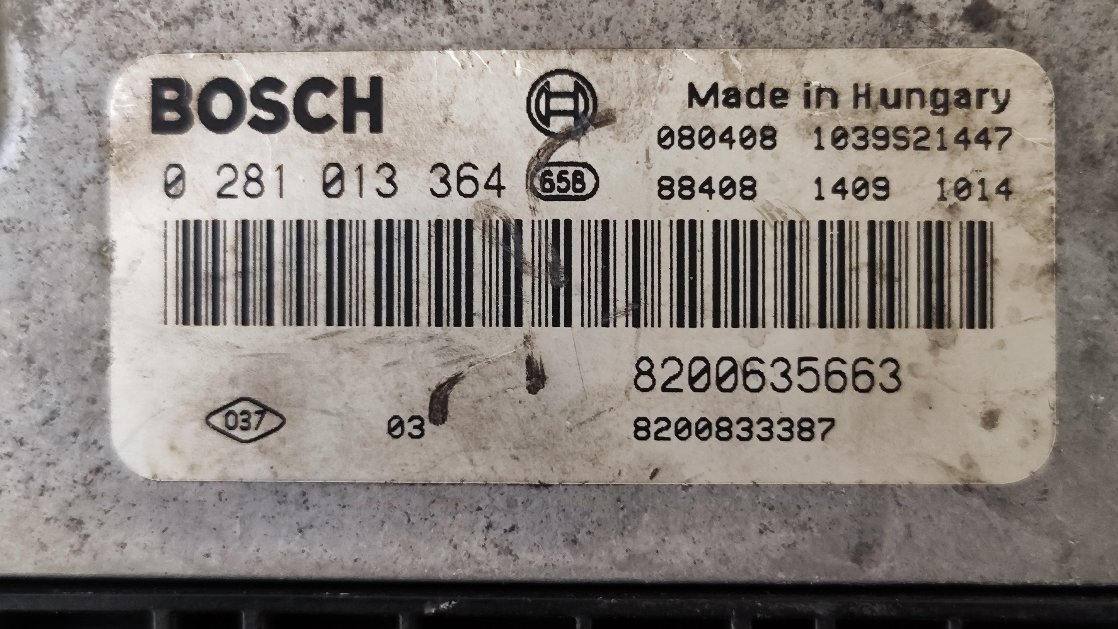 Centralina motore Renault master 2.5 DCI 0281013364 8200635663 