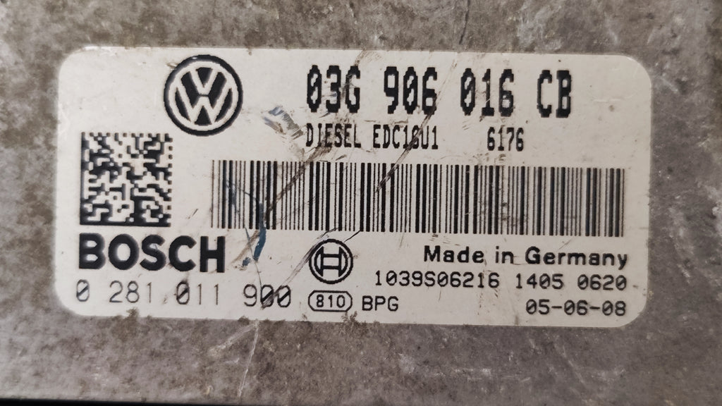 Centralina motore VW Golf 5 1.9 TDI 0281011900 03G906016 CB 