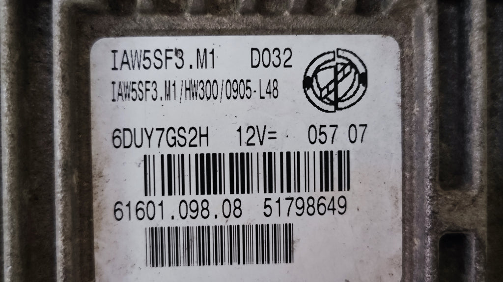 51798649 IAW5SF3.M1 HW300 Centralina motore Fiat Grande Punto 1.2