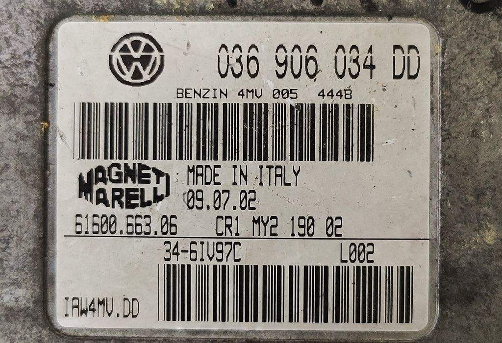 Centralina motore Volkswagen Polo 1.4B 036906034DD IAW4MV.DD 