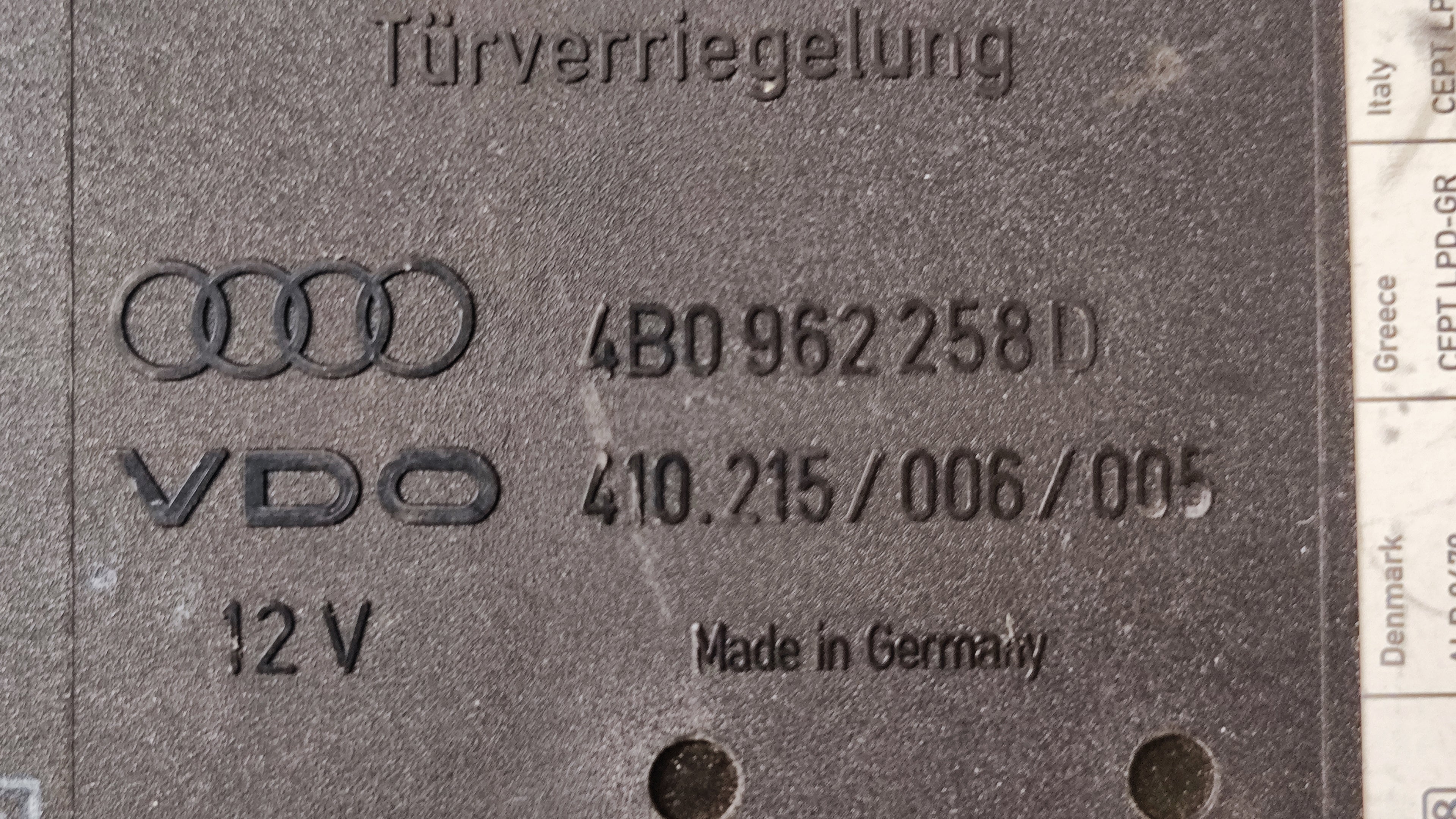Centralina modulo comfort Audi A4 4B0962258D 