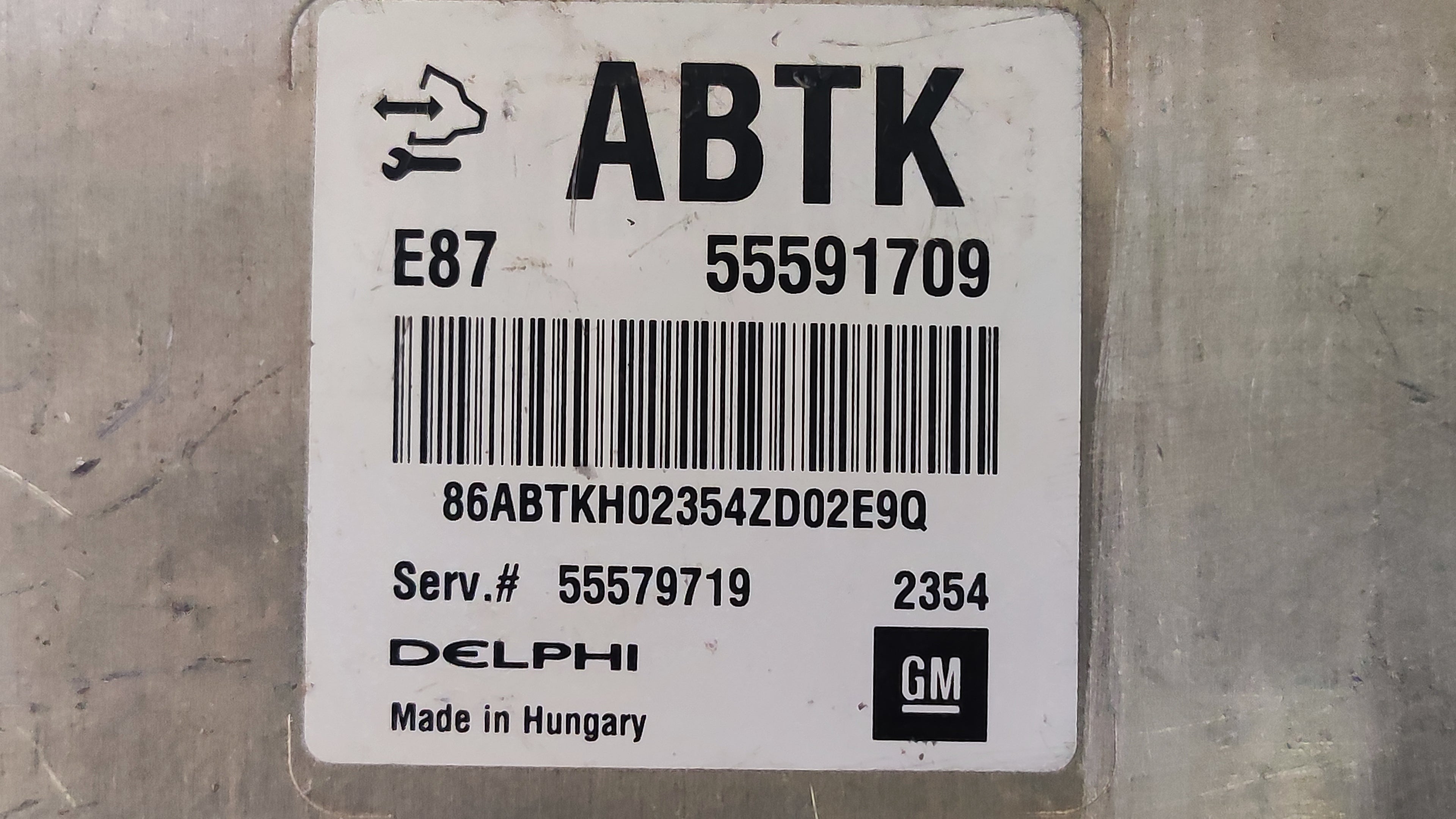 Centralina motore Opel Mokka A 1.7 CDTI 55591709 ABTK 