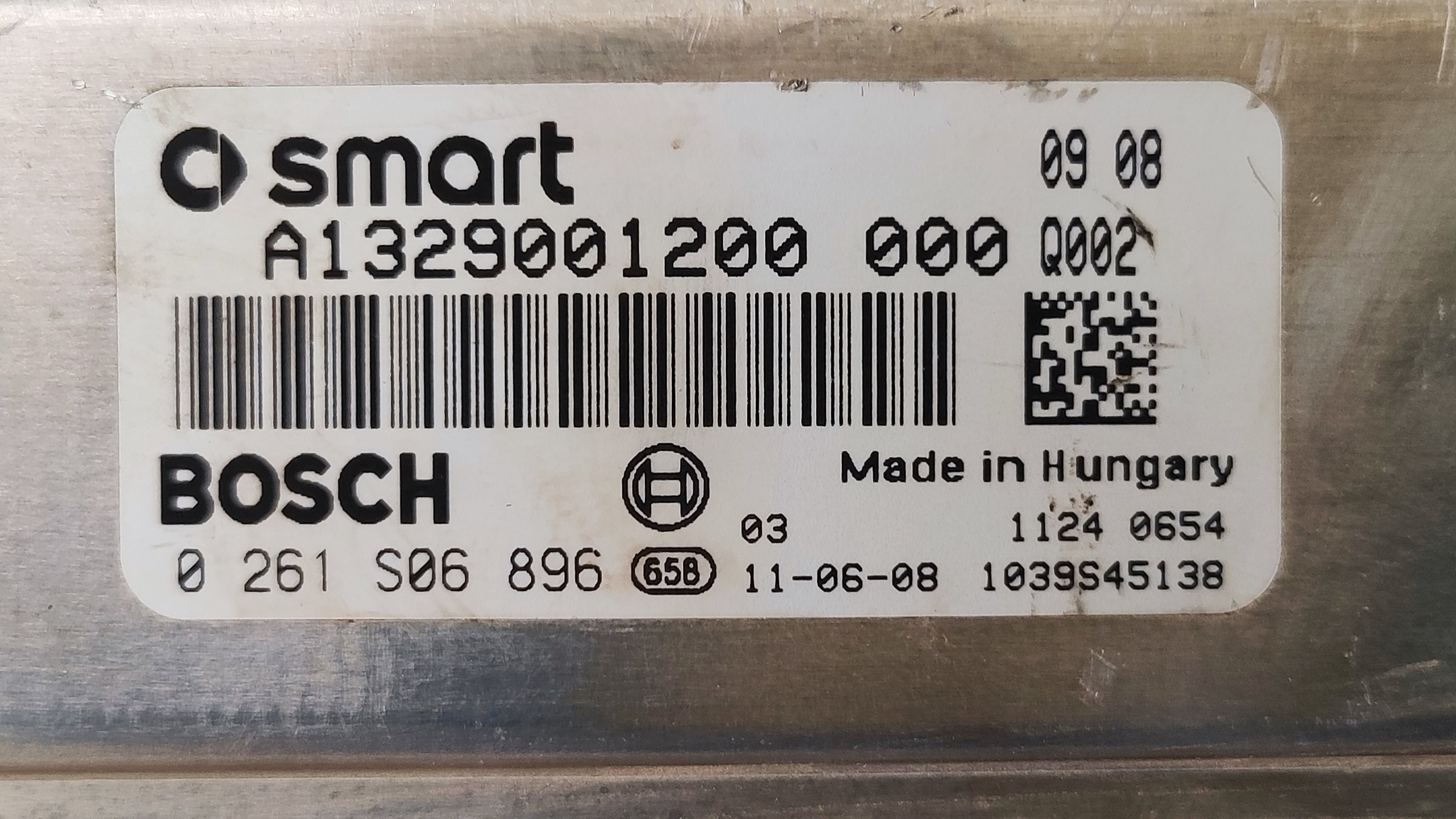 CENTRALINA MOTORE SMART FOR TWO 0261S06896 A1329001200