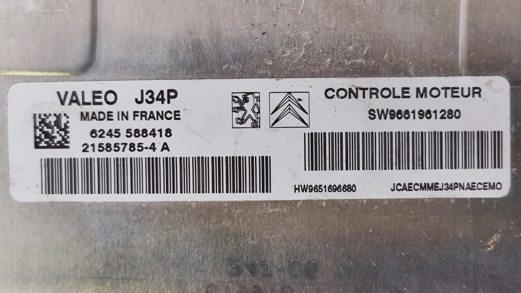 Centralina Valeo j34p Peugeot Citroen 21585785-4 A SW9661961280 HW9651696680 