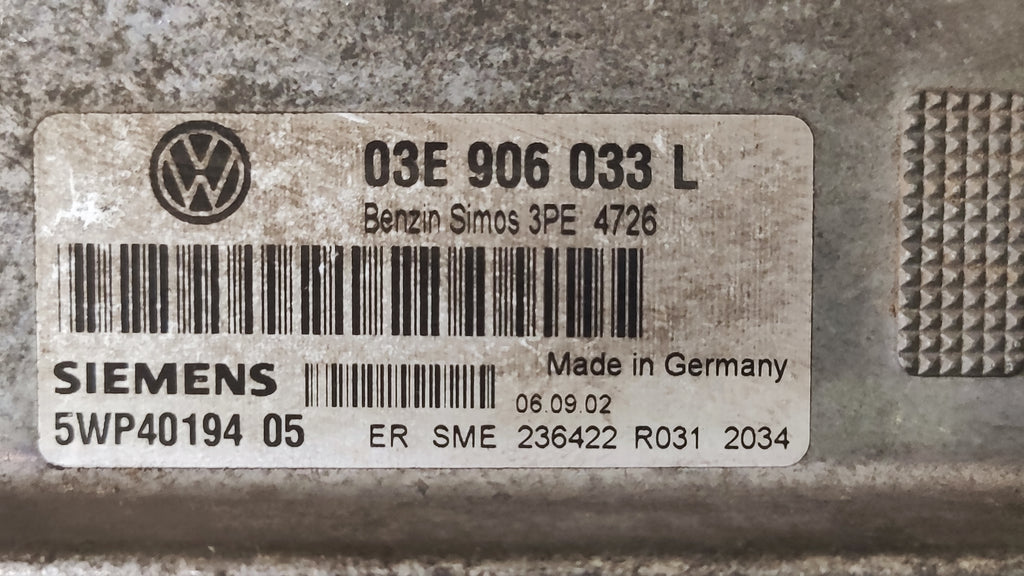 Centralina Motore Volkswagen Polo 1.2B 03E906033L 5WP40194  