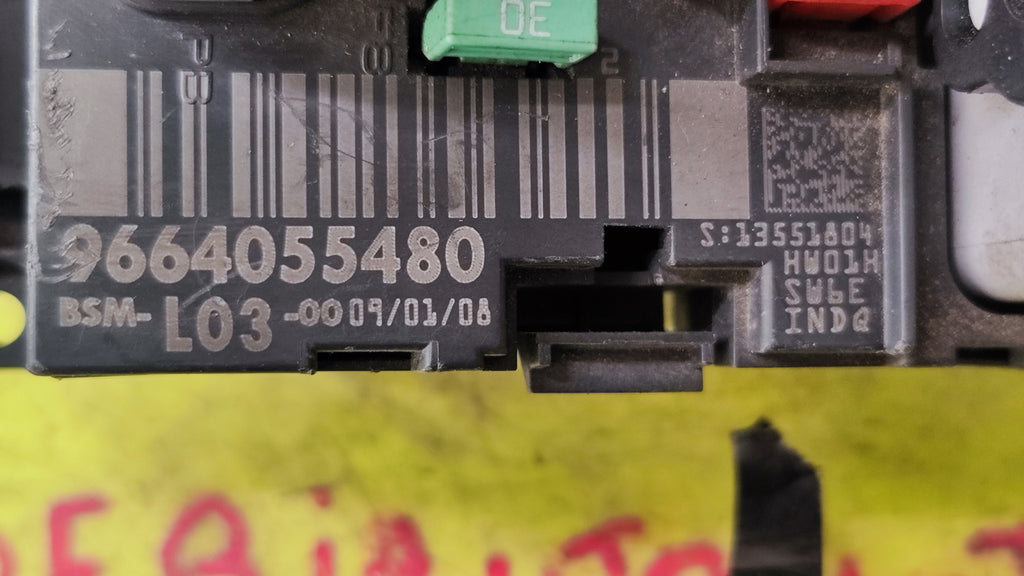CENTRALINA FUSIBILI BODY PEUGEOT CITROEN 9664055480 BSM-L03-00  