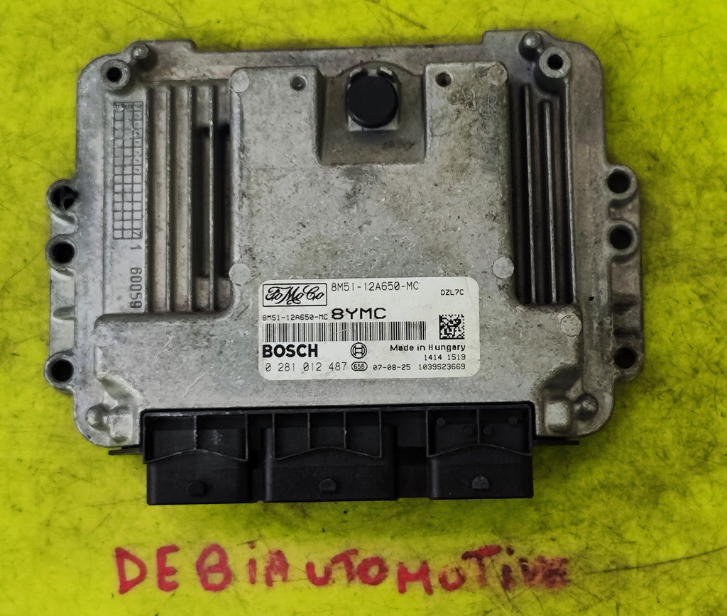 Centralina motore Ford Cmax 1.6 tdci 0281012487 8M51-12A650-MD 8YMD 