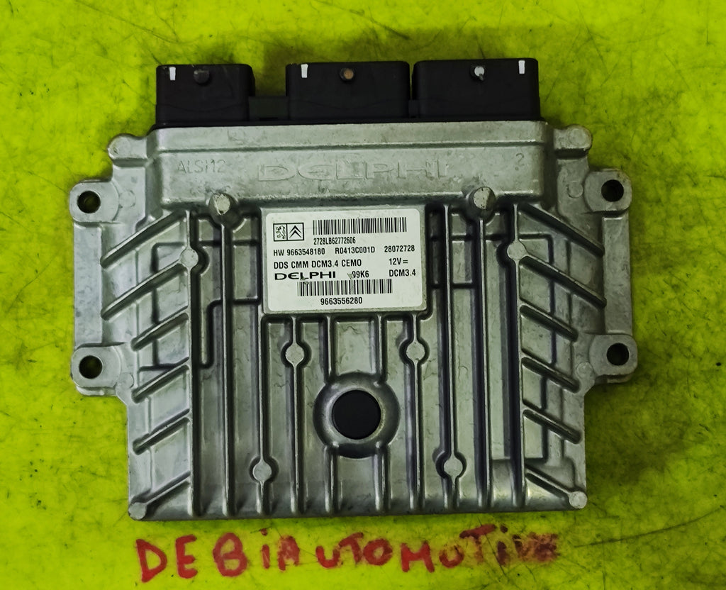 Centralina motore Peugeot 407  DCM 3.4 9663556280 HW9663548180