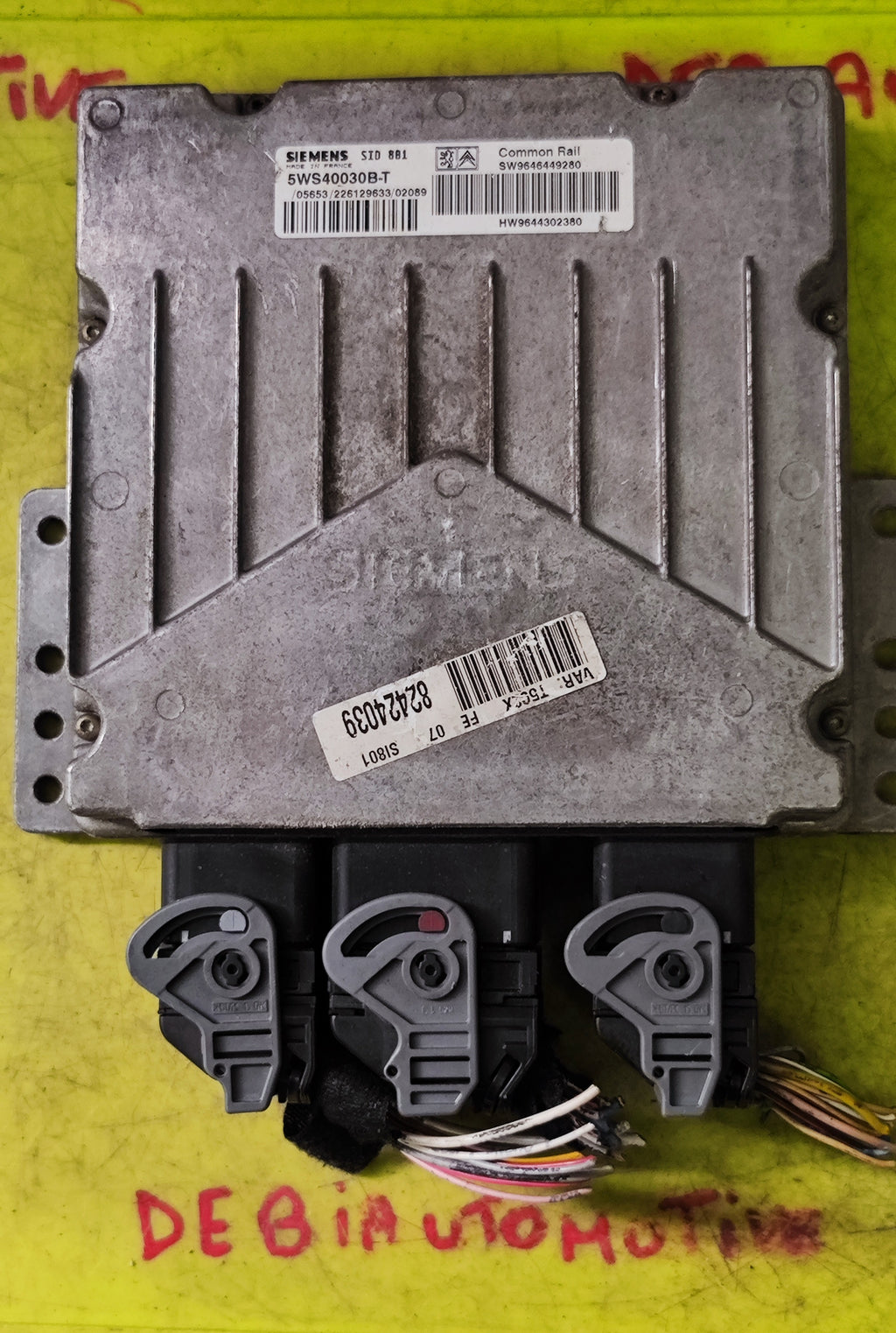 Centralina motore Peugeot 307 5WS40030B-T SID801 SW9646449280 HW9644302380