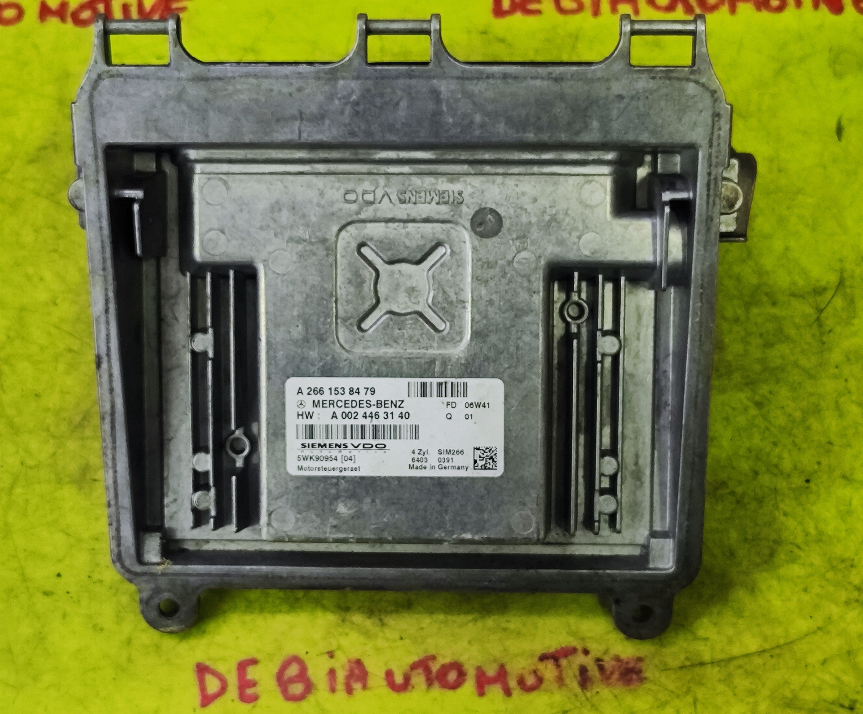 Centralina motore Mercedes-Benz Classe A W169 Benzina A2661538476 HW A0024463140 SIM266 5WK90954 