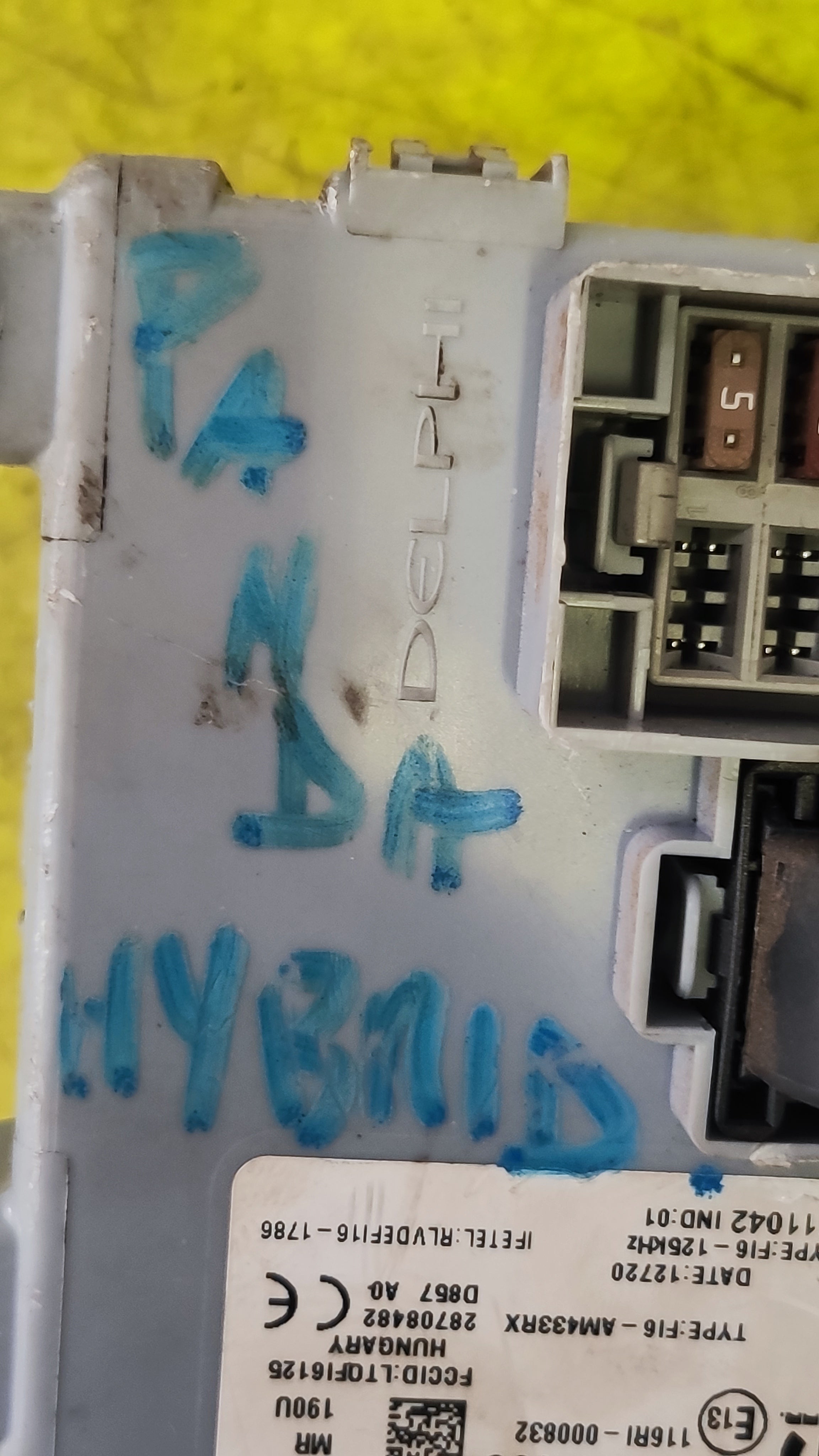 Body Computer Fiat Panda Hybrid 00521692600 521692600