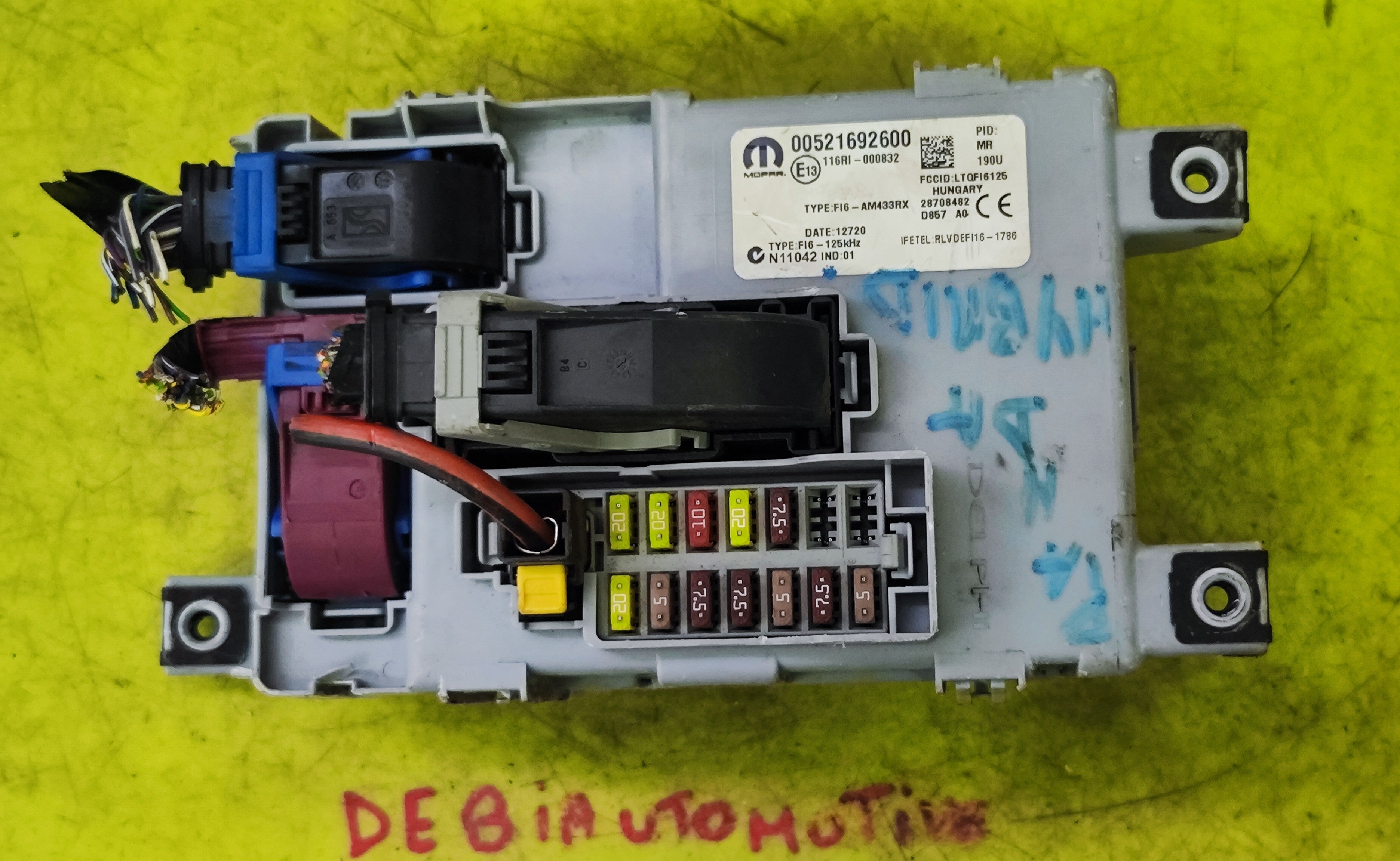 Body Computer Fiat Panda Hybrid 00521692600 521692600